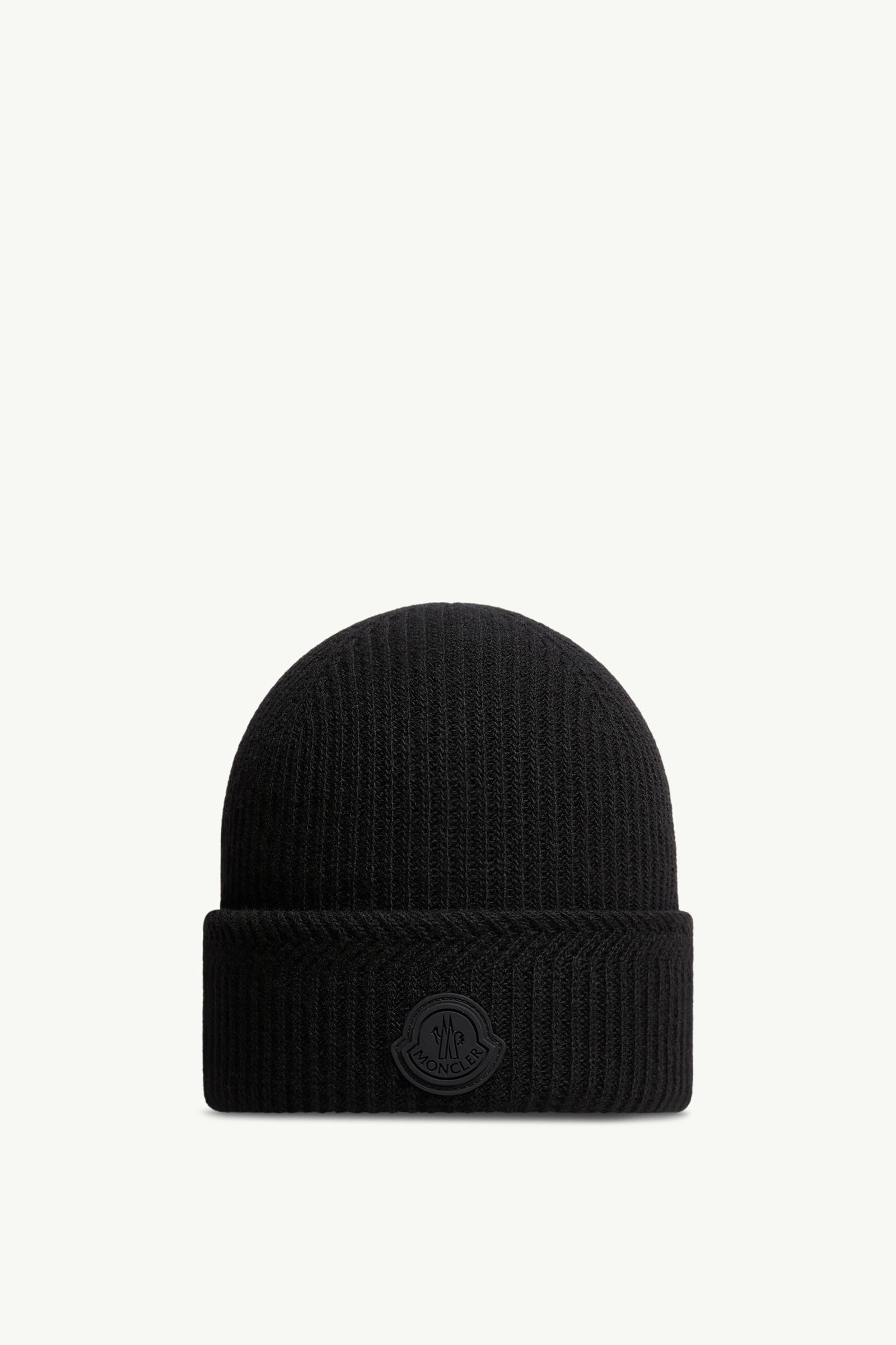 Cashmere Logo Beanie Men Black Moncler, 1 of 0