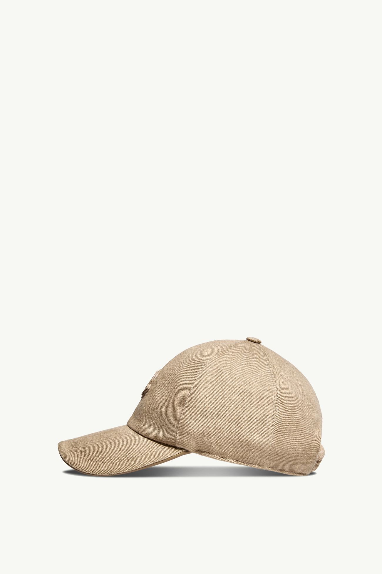 Cappello da baseball in gabardine di cotone con logo in pelle Uomo Beige Moncler 2