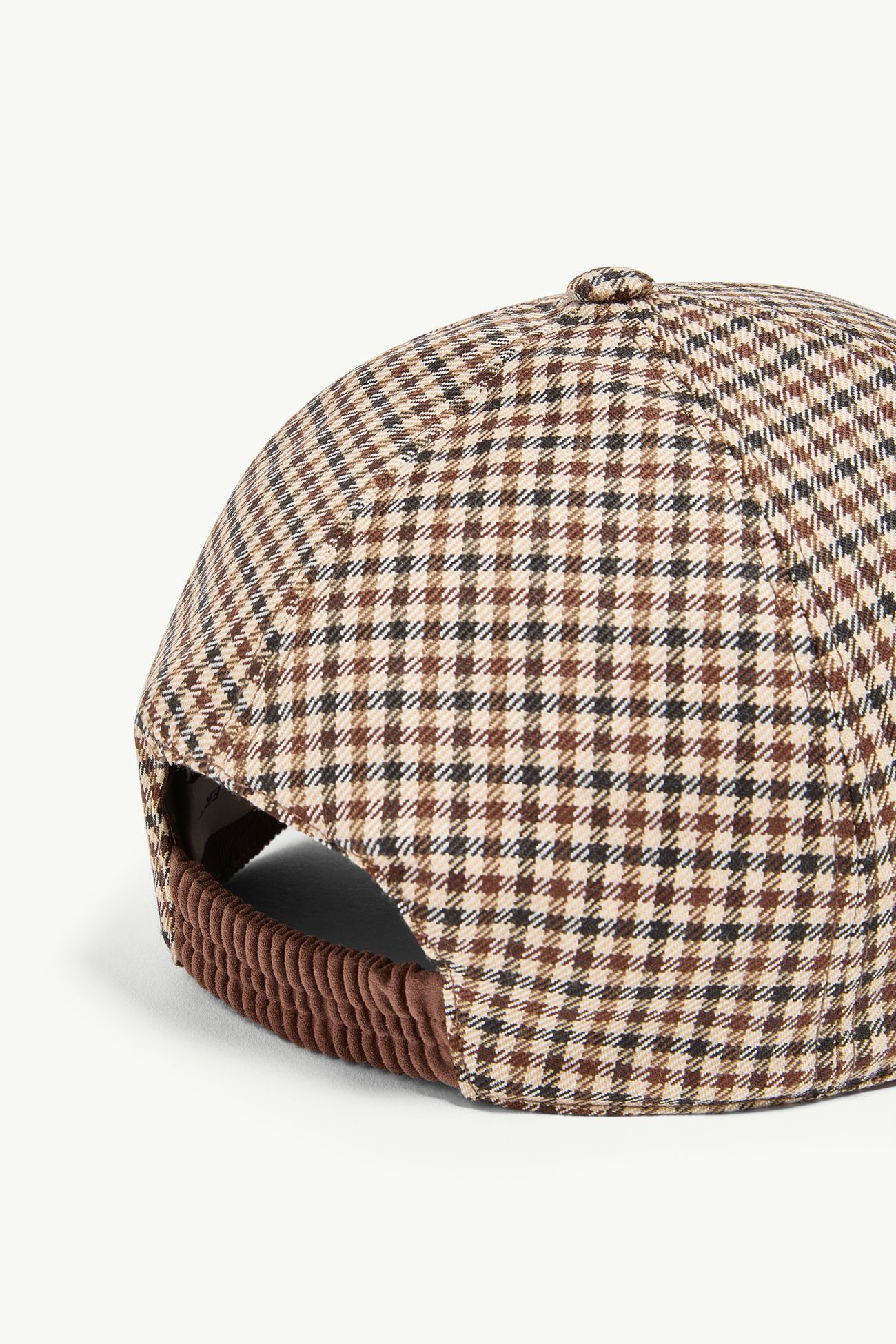 Cappello da baseball in lana a quadri Uomo Beige & Nero Moncler 3