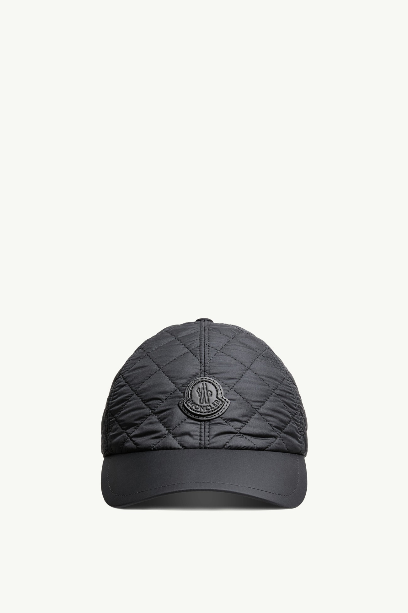 Diamond-Quilted Baseball Cap Men Black Moncler 0