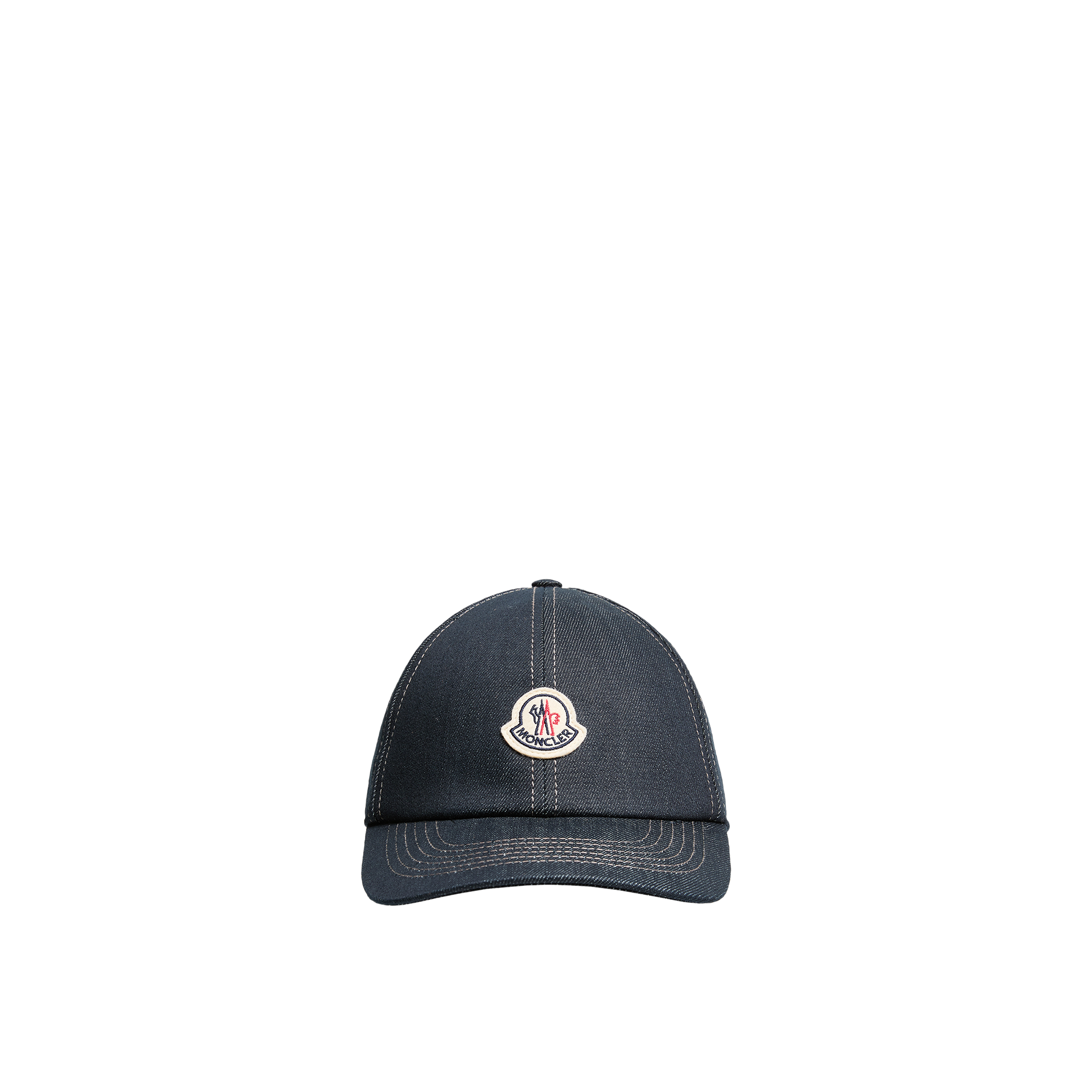 Moncler Unisex Blue Logo Denim Cap ( Denim - One Size) - Size One Size - Image 3