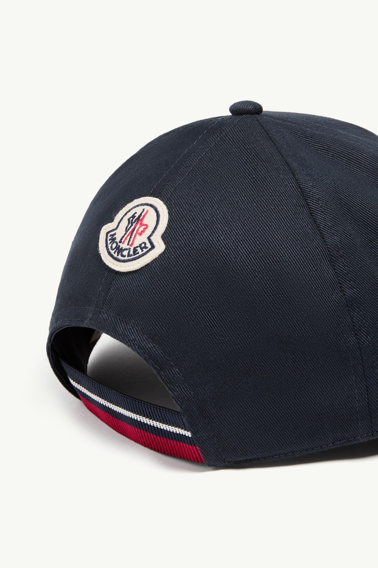 Gorra de béisbol de gabardina de algodón Hombre Azul marino Moncler 3