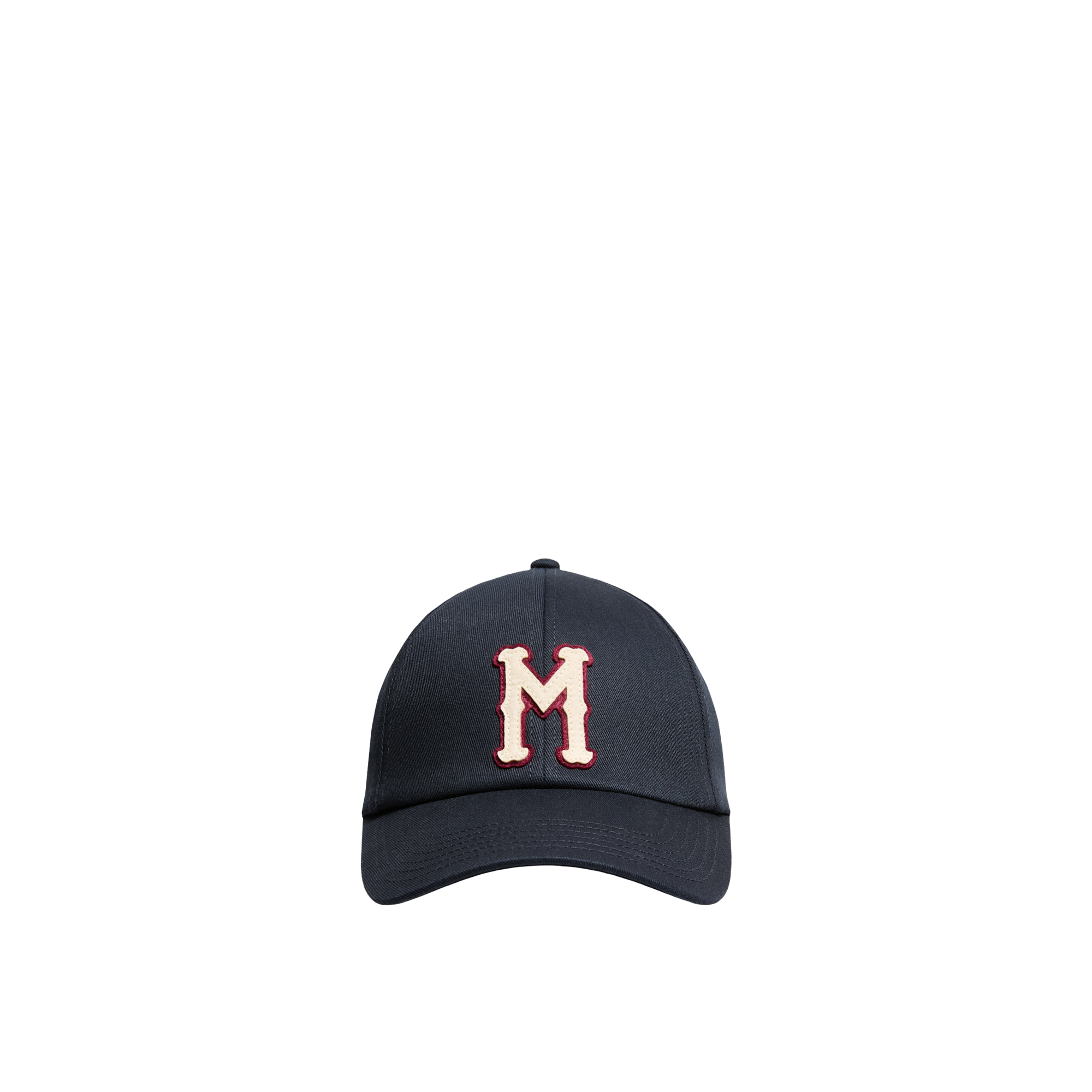 Moncler   Cotton Gabardine Baseball Cap for Men in Blue, Size: One Size
