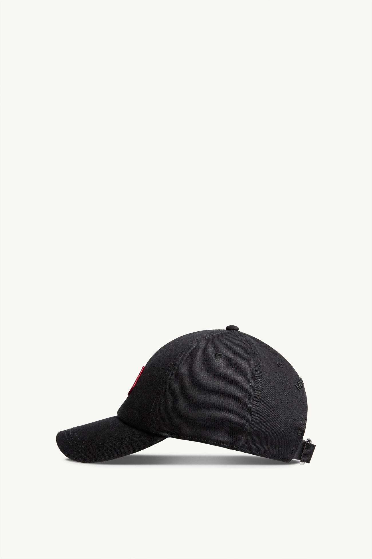 Cappello da baseball in gabardine di cotone Uomo Nero Moncler 2