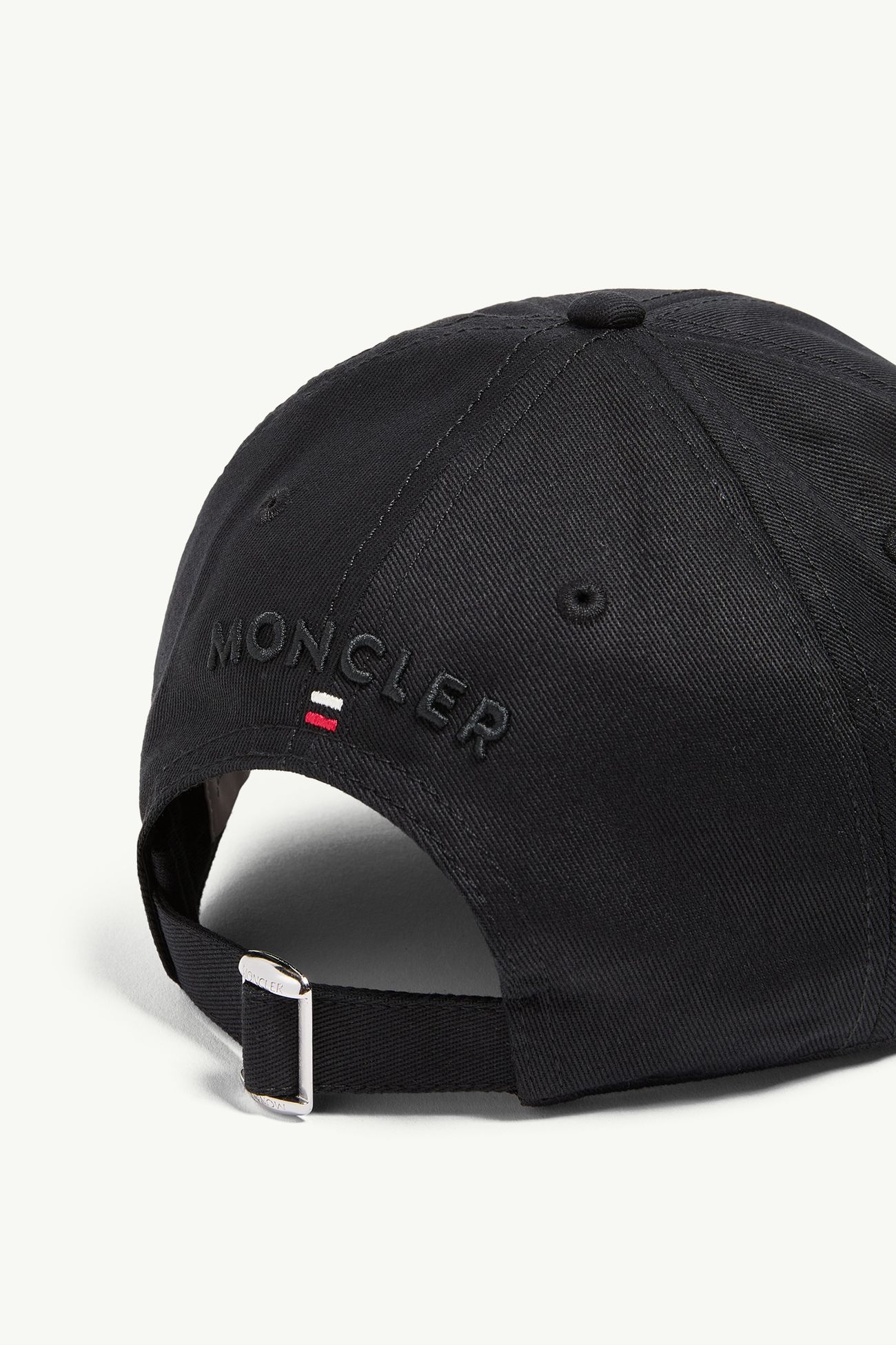 Gorra de béisbol de gabardina de algodón Hombre Negro Moncler 3