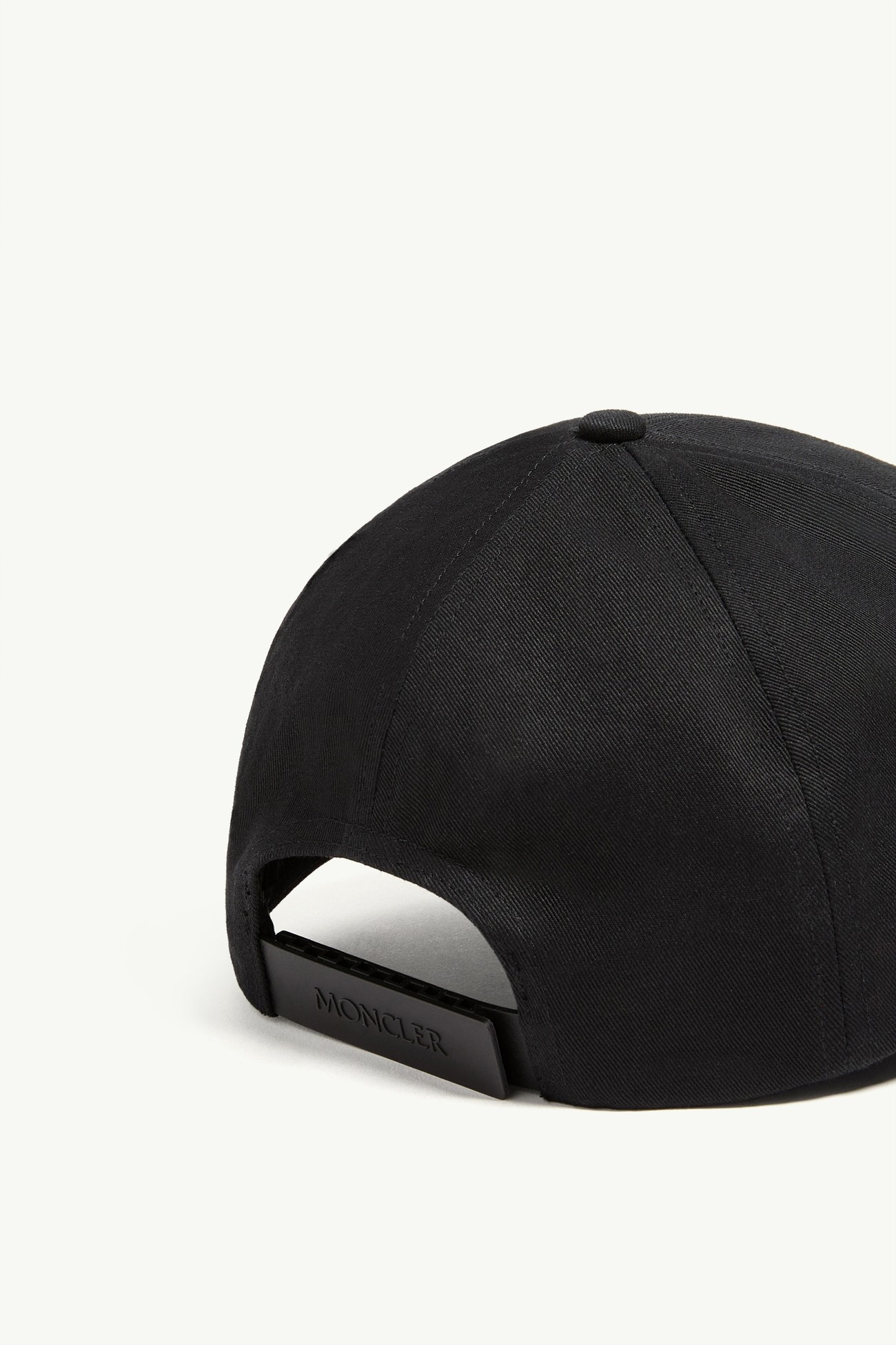 Cotton Gabardine Baseball Cap Men Black Moncler 3