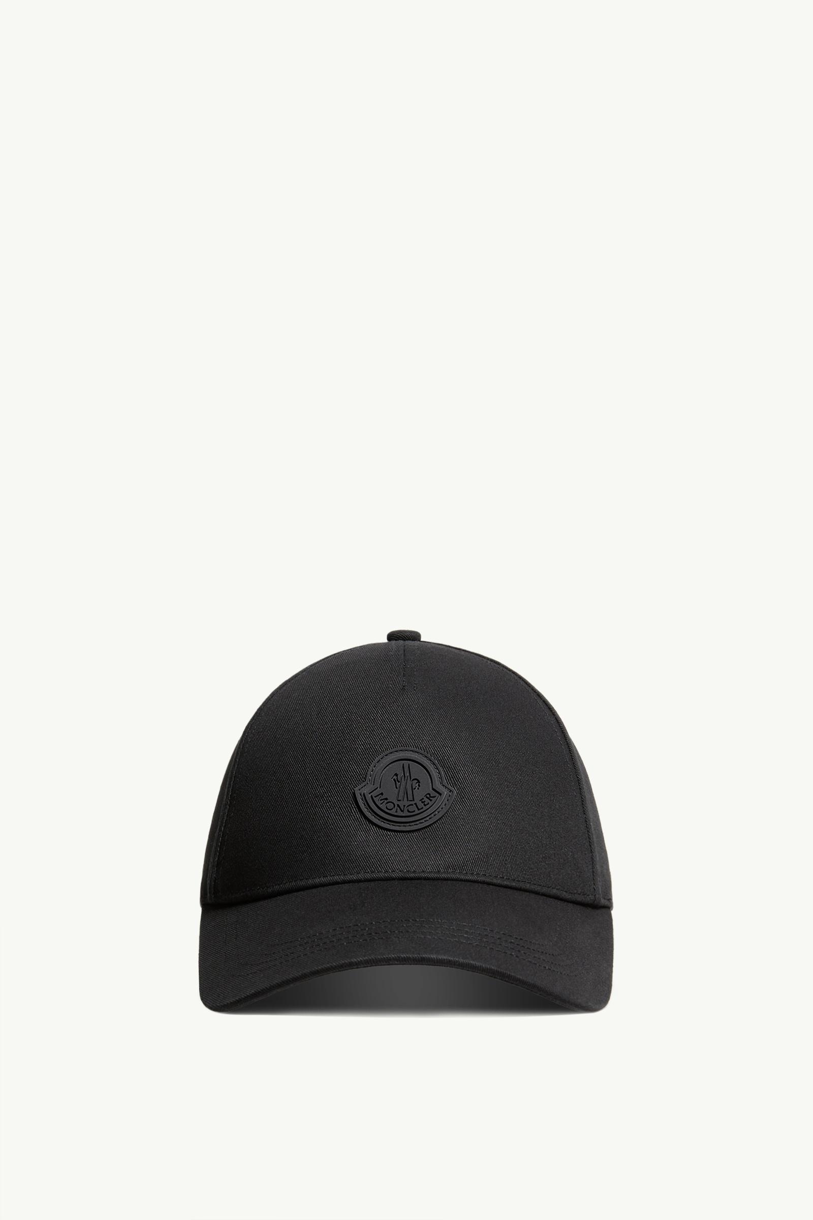 Cotton Gabardine Baseball Cap Men Black Moncler, 1 of 0
