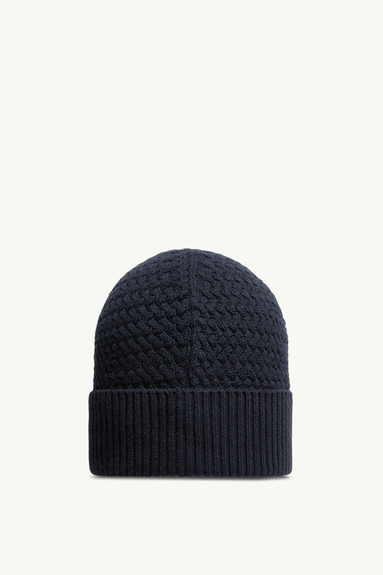Beaniemütze aus Kaschmir-Mischung Herren Navyblau Moncler 3