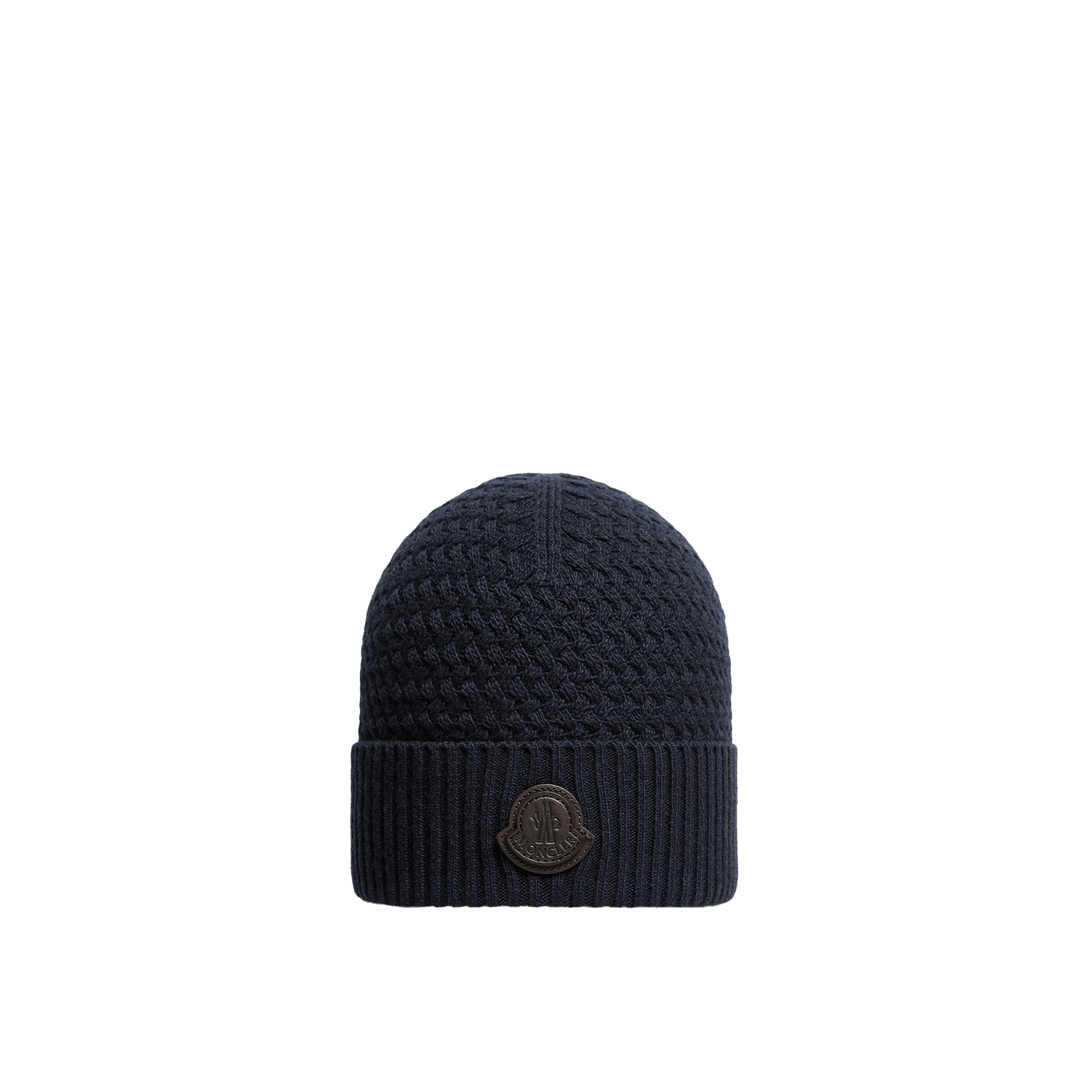 Moncler   Cashmere Blend Beanie for Men in Blue, Size: One Size