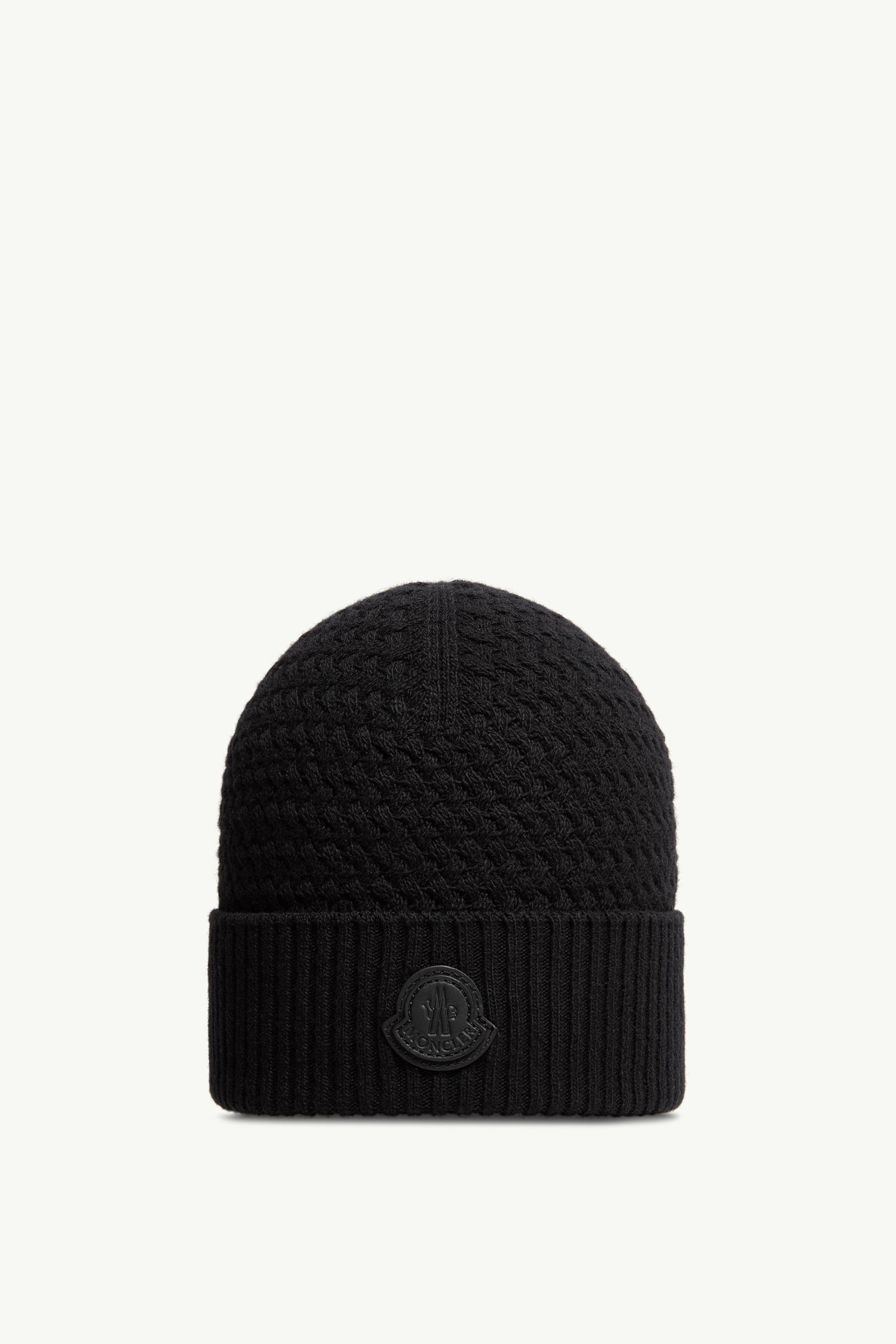 Cashmere Blend Beanie Men Black Moncler, 1 of 0