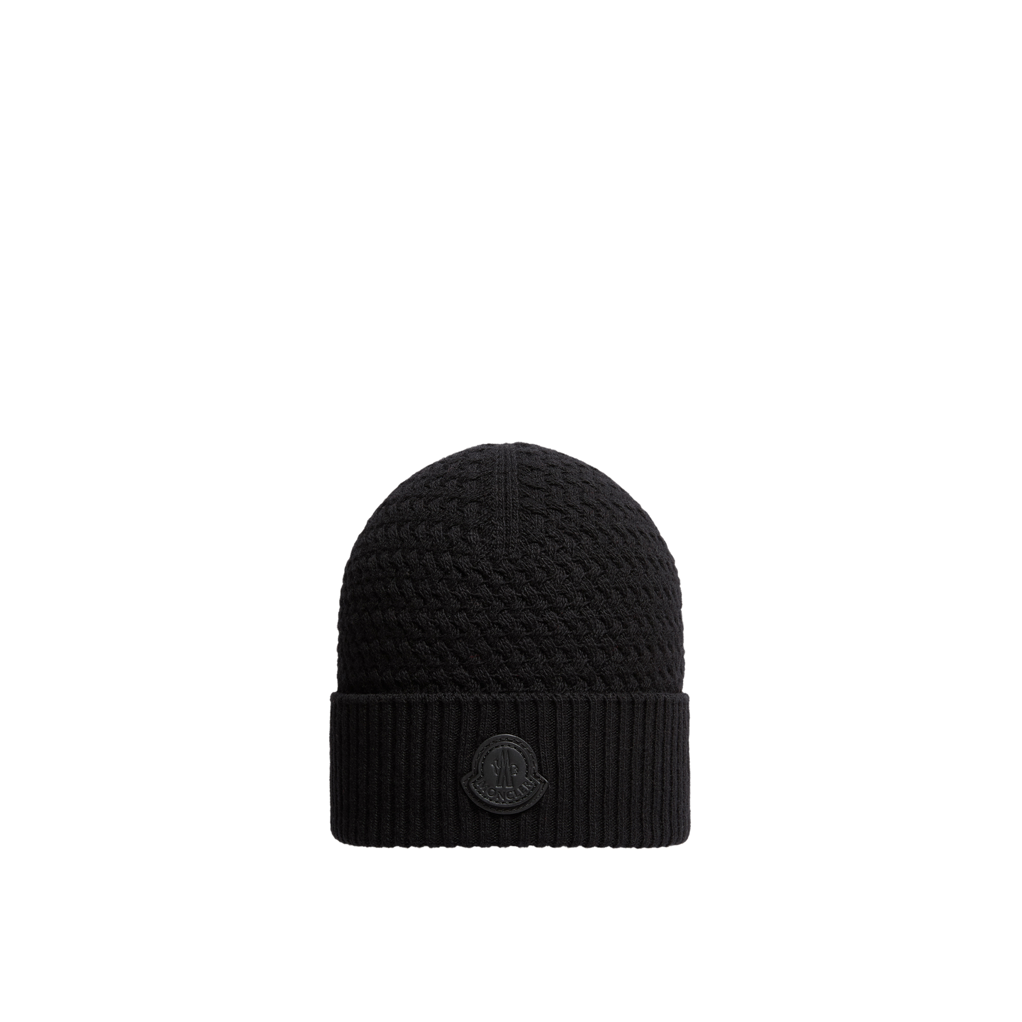 Moncler   Cashmere Blend Beanie for Men in Black, Size: One Size