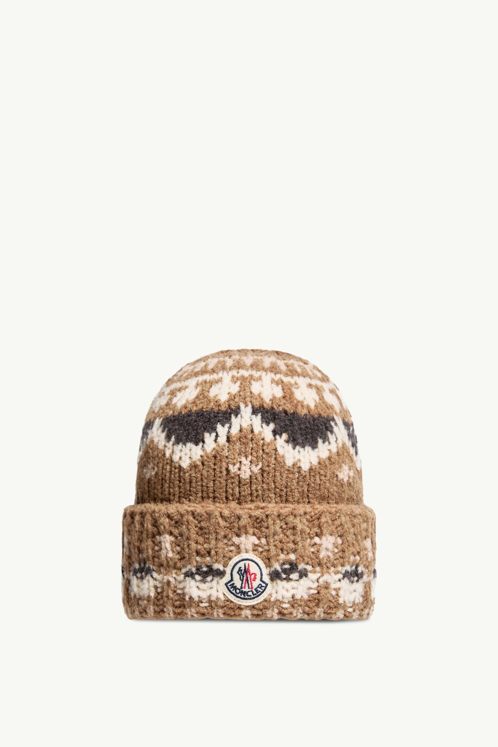 Bouclé Wool Blend Beanie Men Beige Moncler, 1 of 0