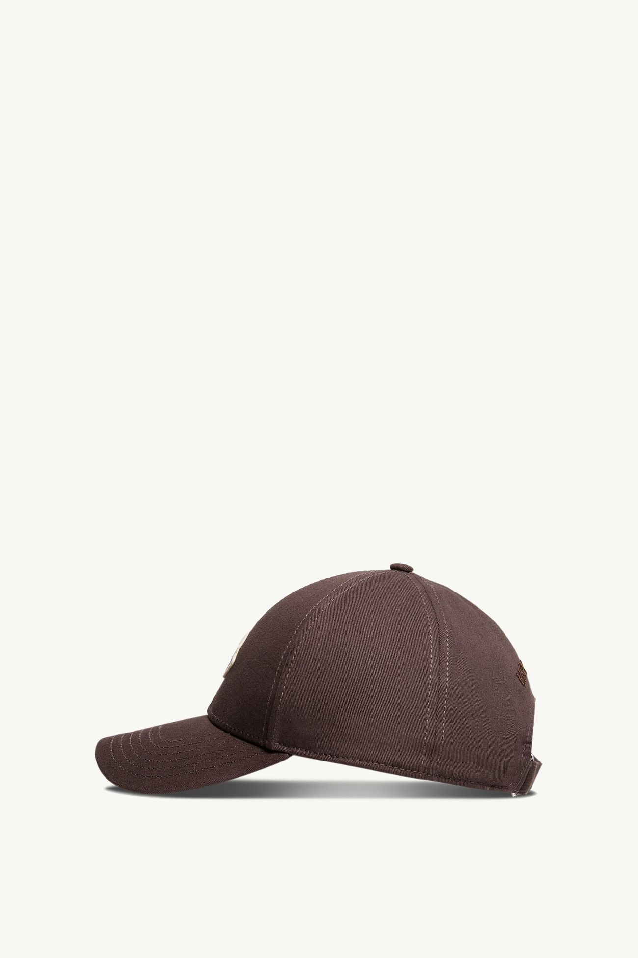 Cotton Gabardine Baseball Cap Men Brown Moncler 2