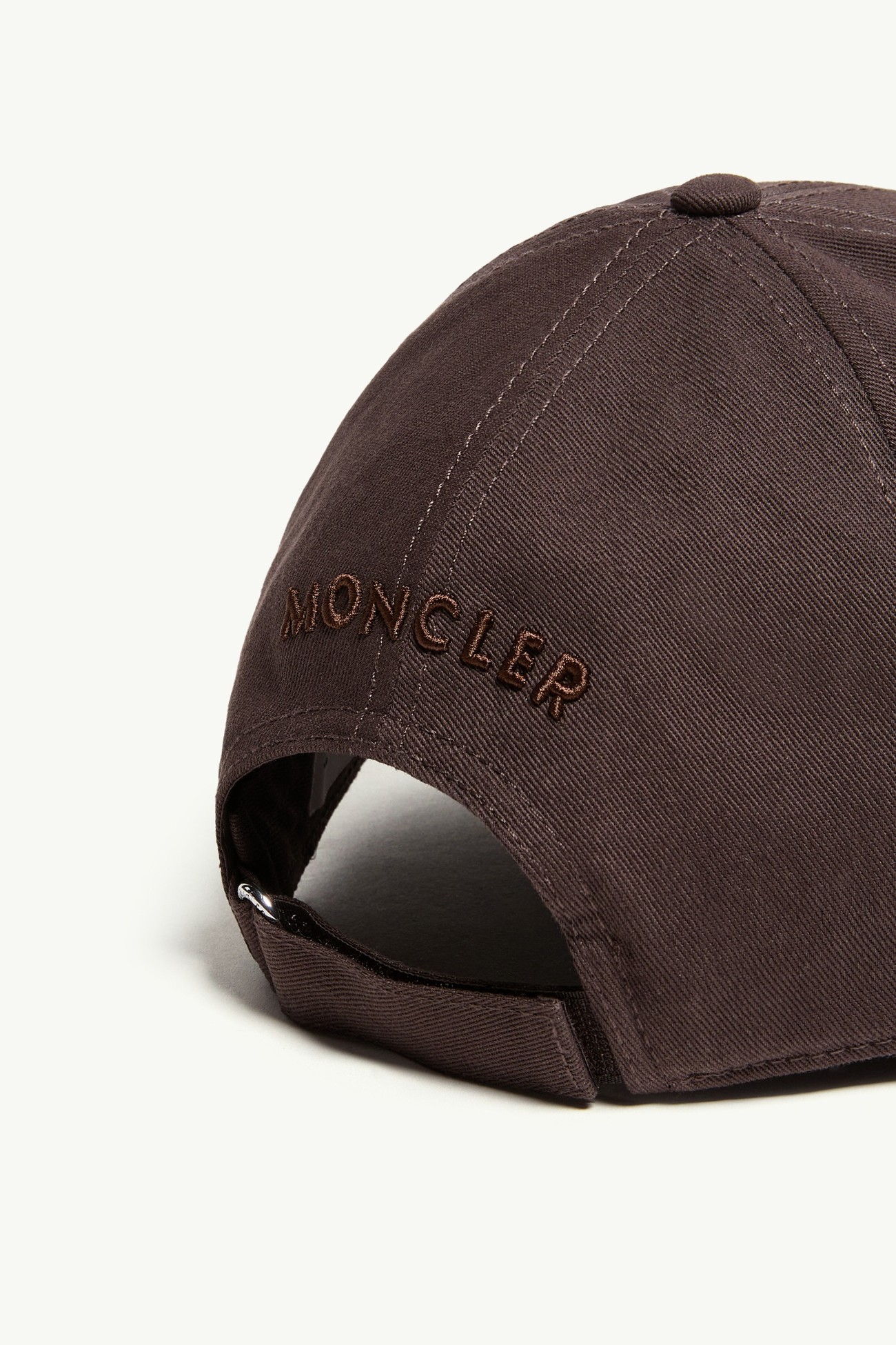 棉質華達呢棒球帽 男士 啡色 Moncler 3
