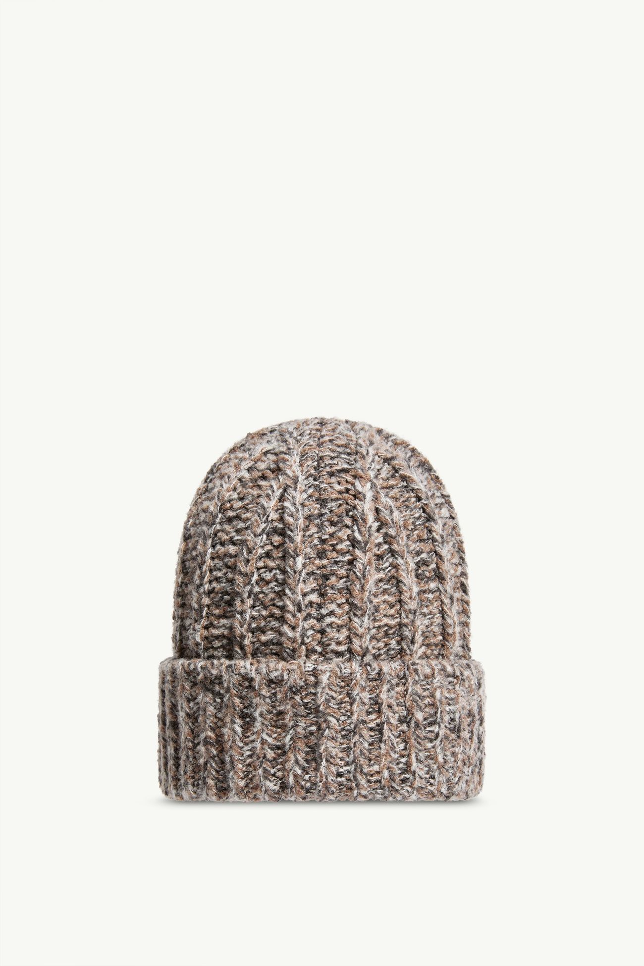 Berretto in maglia bouclé in misto lana Uomo Grigio Moncler 3