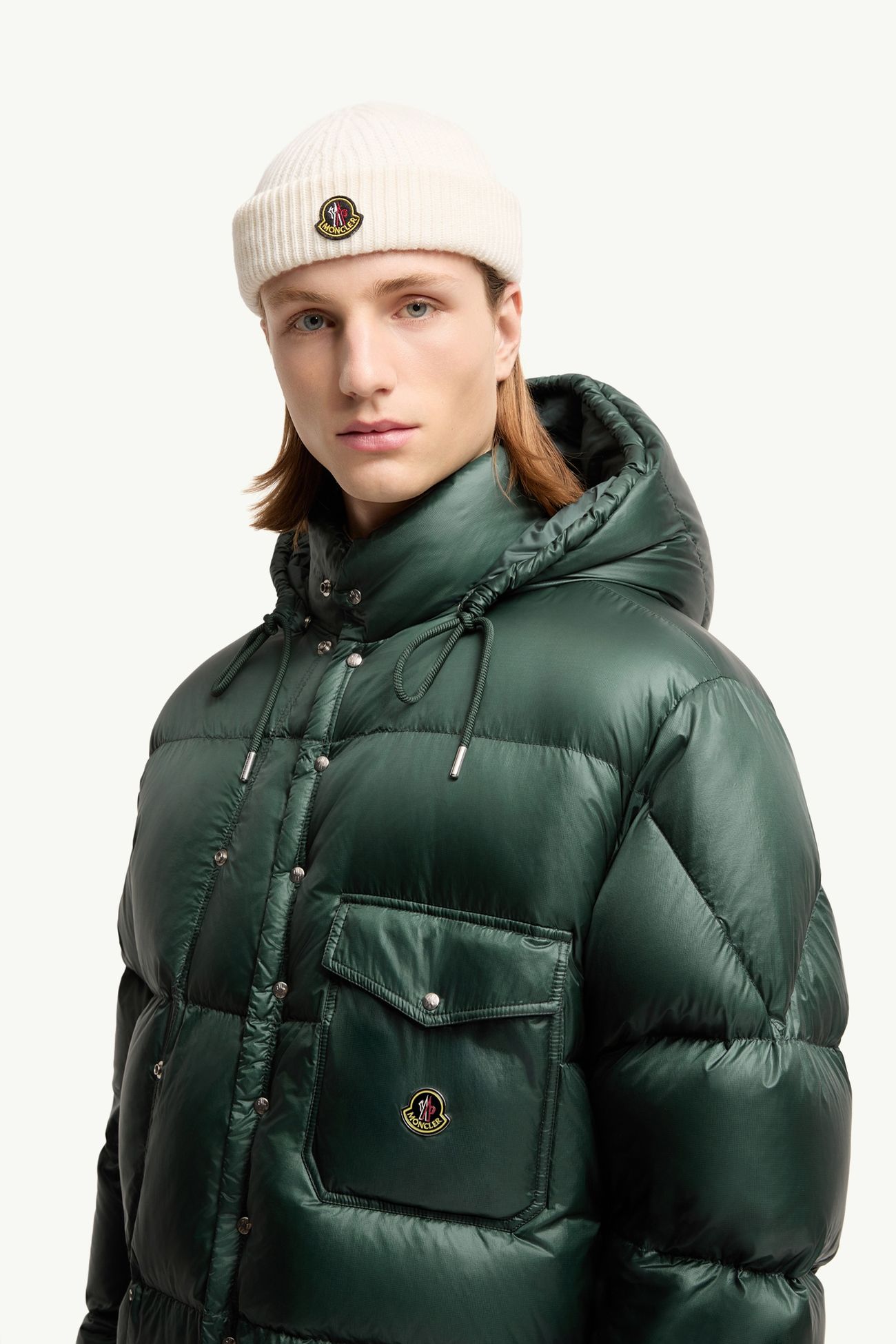 男士羊毛和山羊绒便帽 男士 白色 Moncler 1