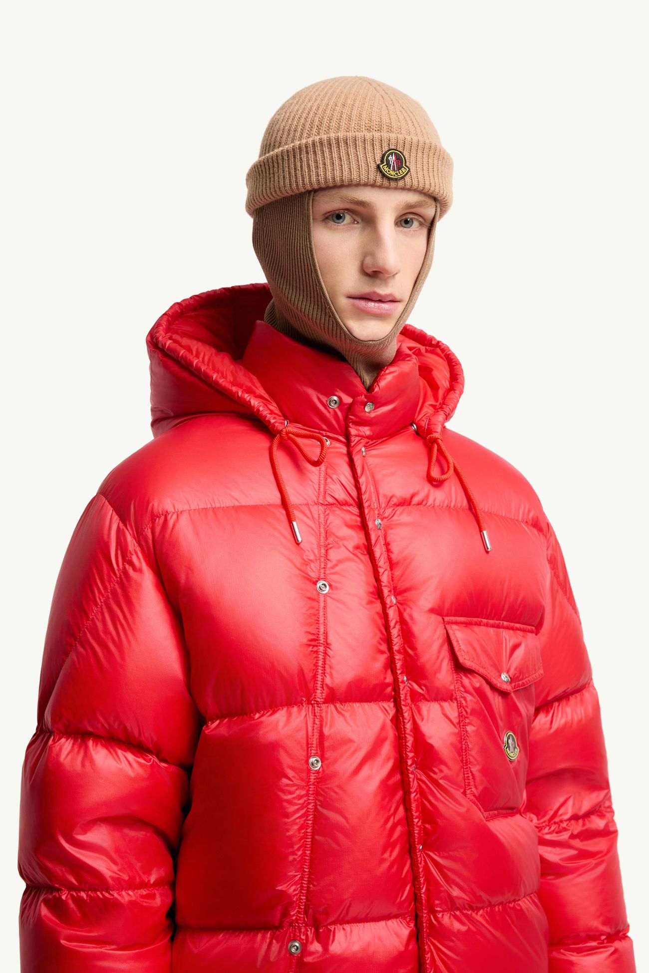 羊毛羊絨冷帽 男士 米色 Moncler 1