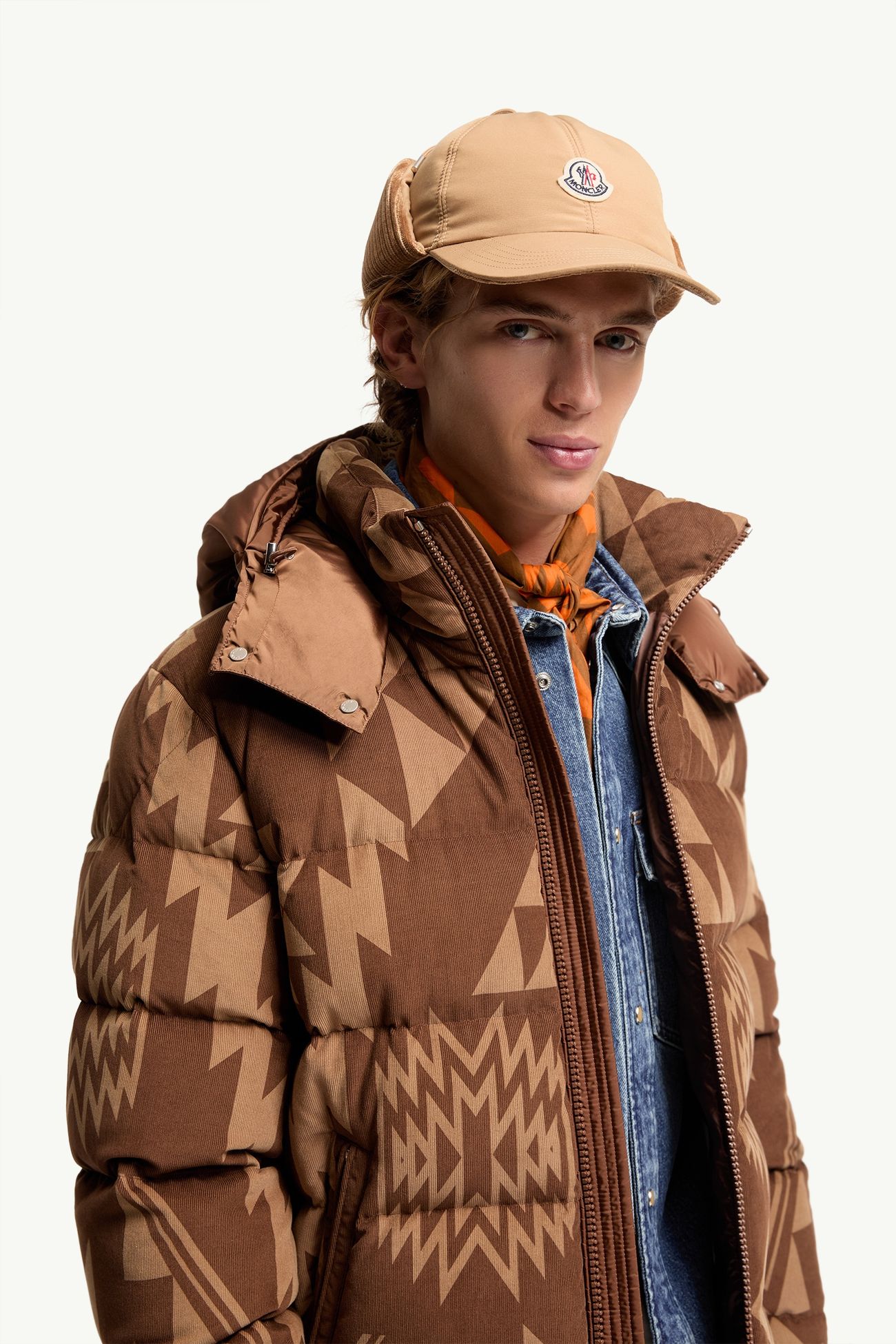 Corduroy Baseball Cap Men Beige Moncler 1