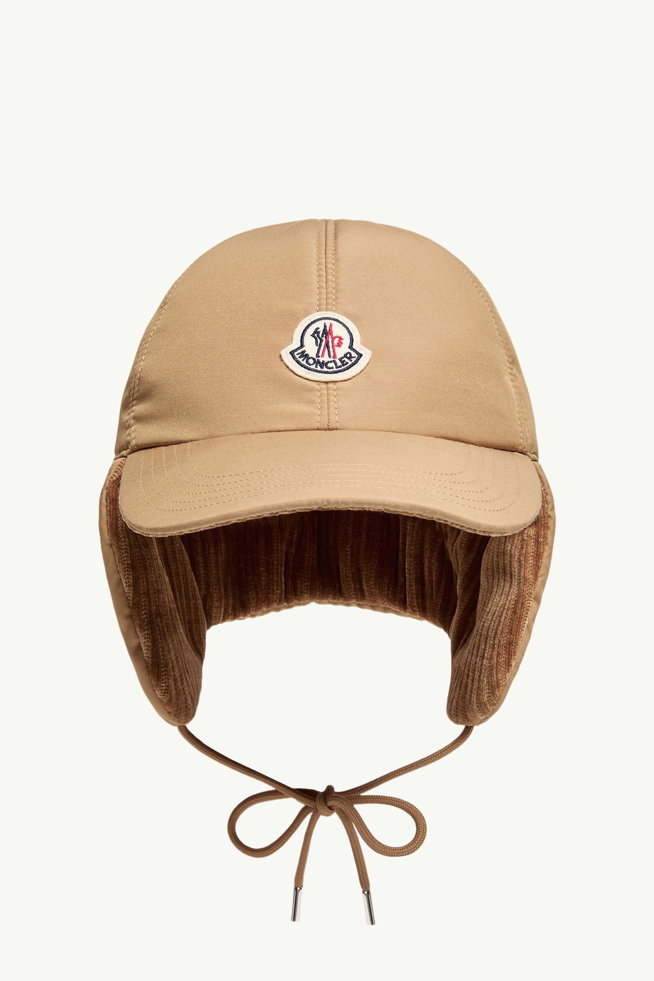 Corduroy Baseball Cap Men Beige Moncler 0