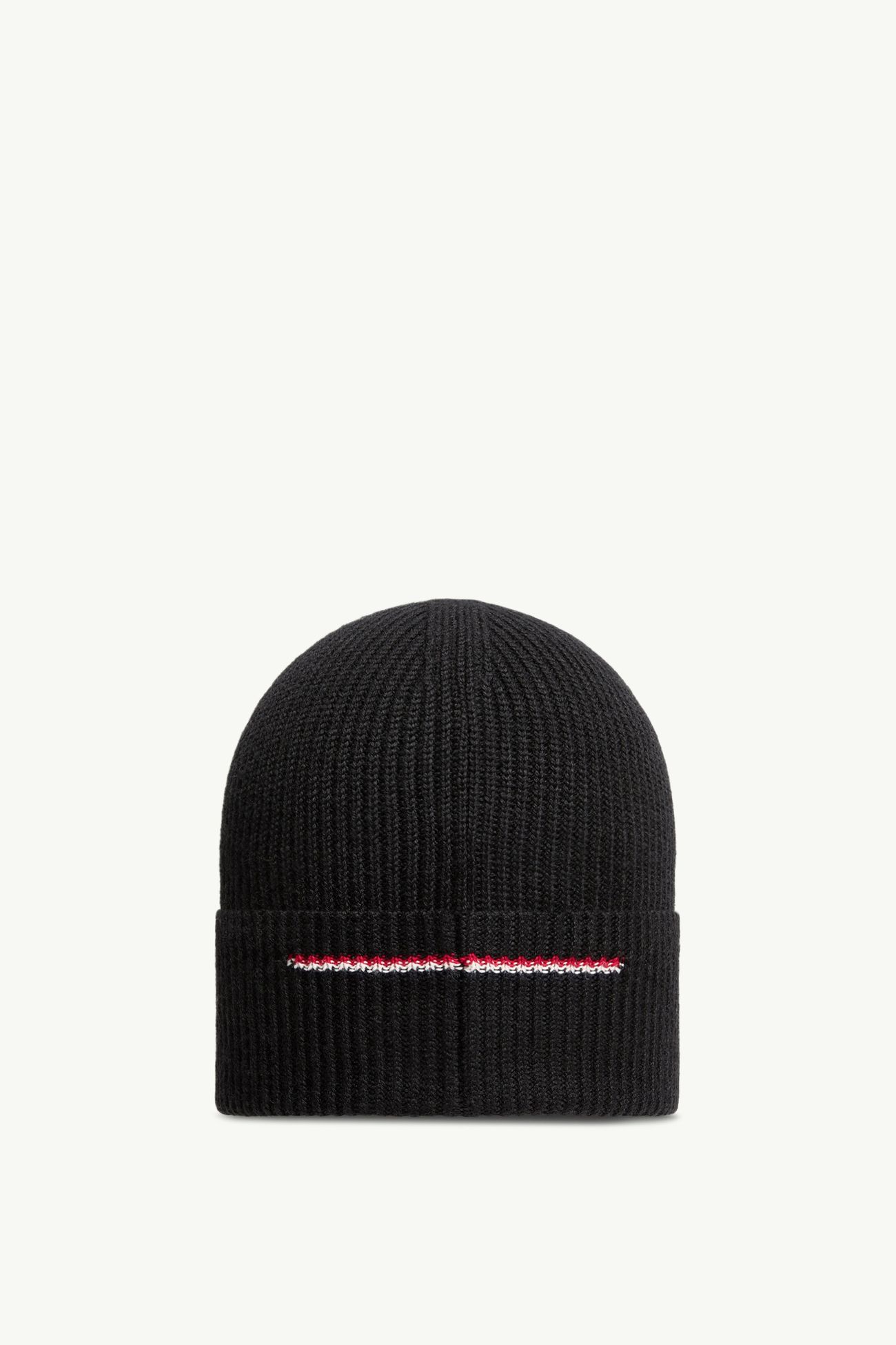 標誌裝飾羊毛冷帽 男士 黑色 Moncler 3