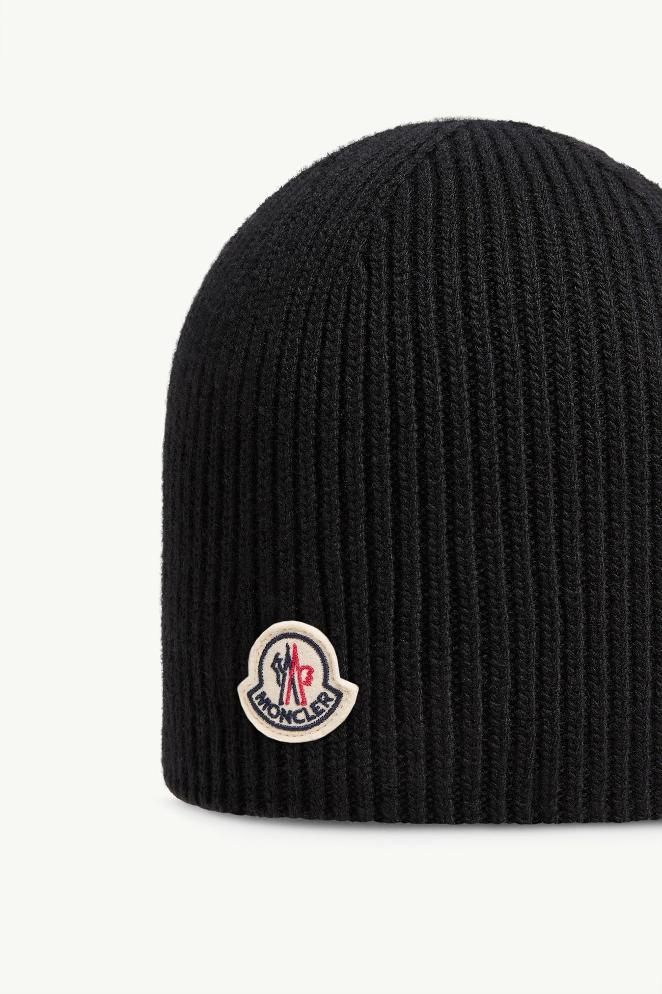 Gorro de lana con logotipo Hombre Negro Moncler 2