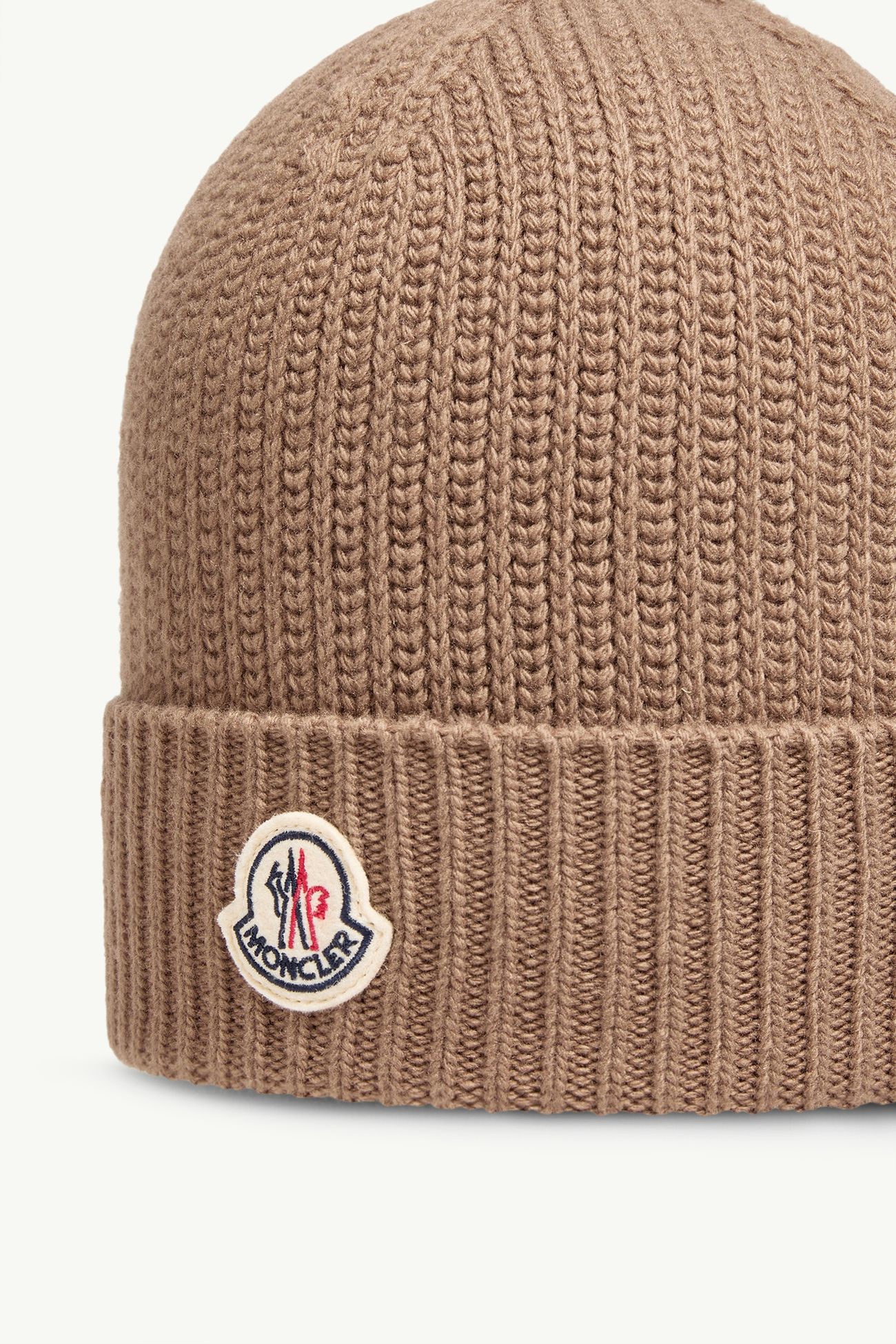 Tricot Wool Blend Beanie Men Brown Moncler 2