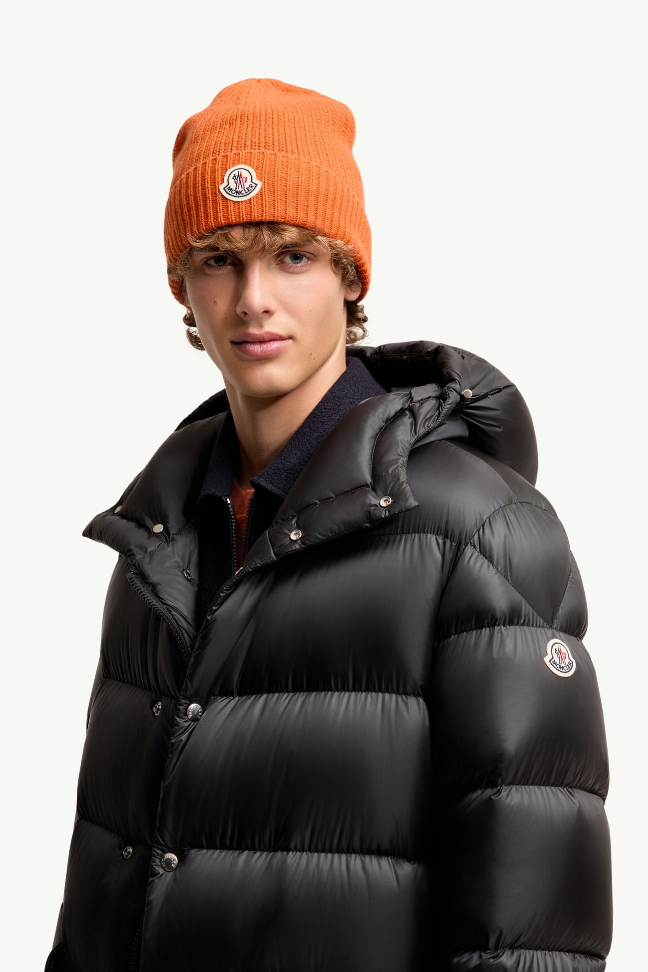 Tricot羊毛混紡冷帽 男士 橙色 Moncler 1