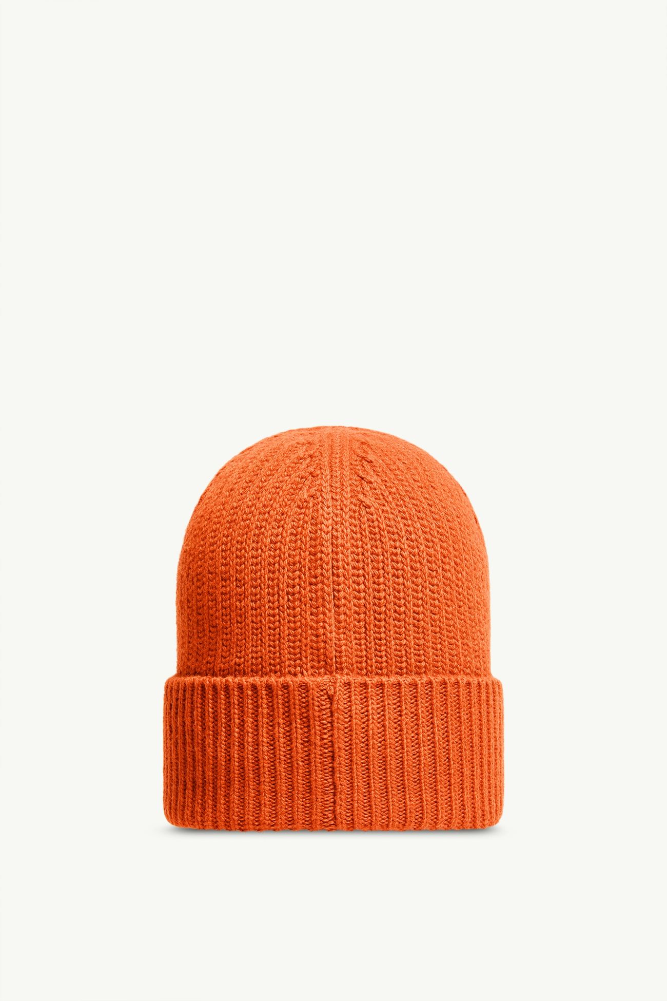 Tricot Wool Blend Beanie Men Orange Moncler 3