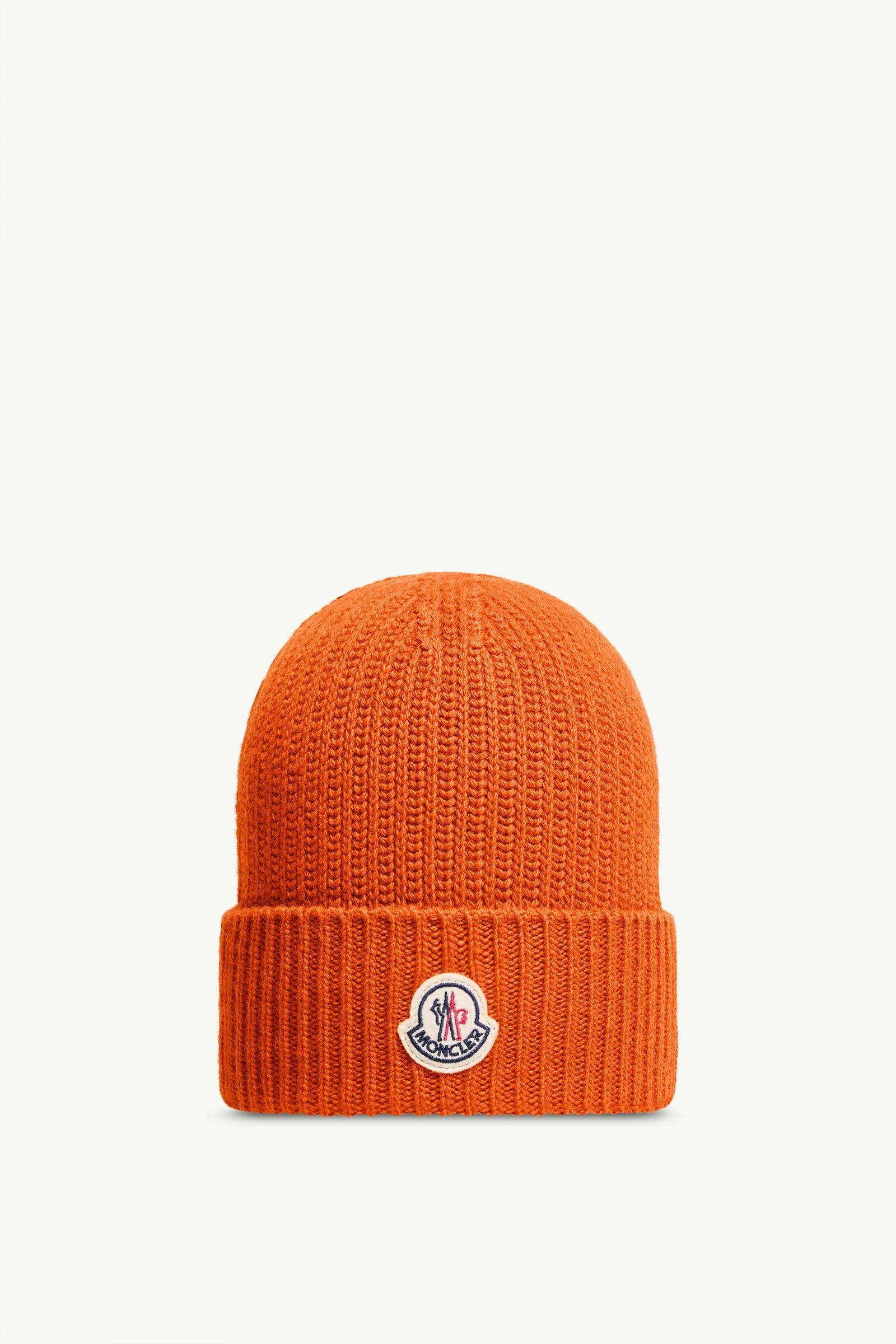 Tricot Wool Blend Beanie Men Orange Moncler, 1 of 0