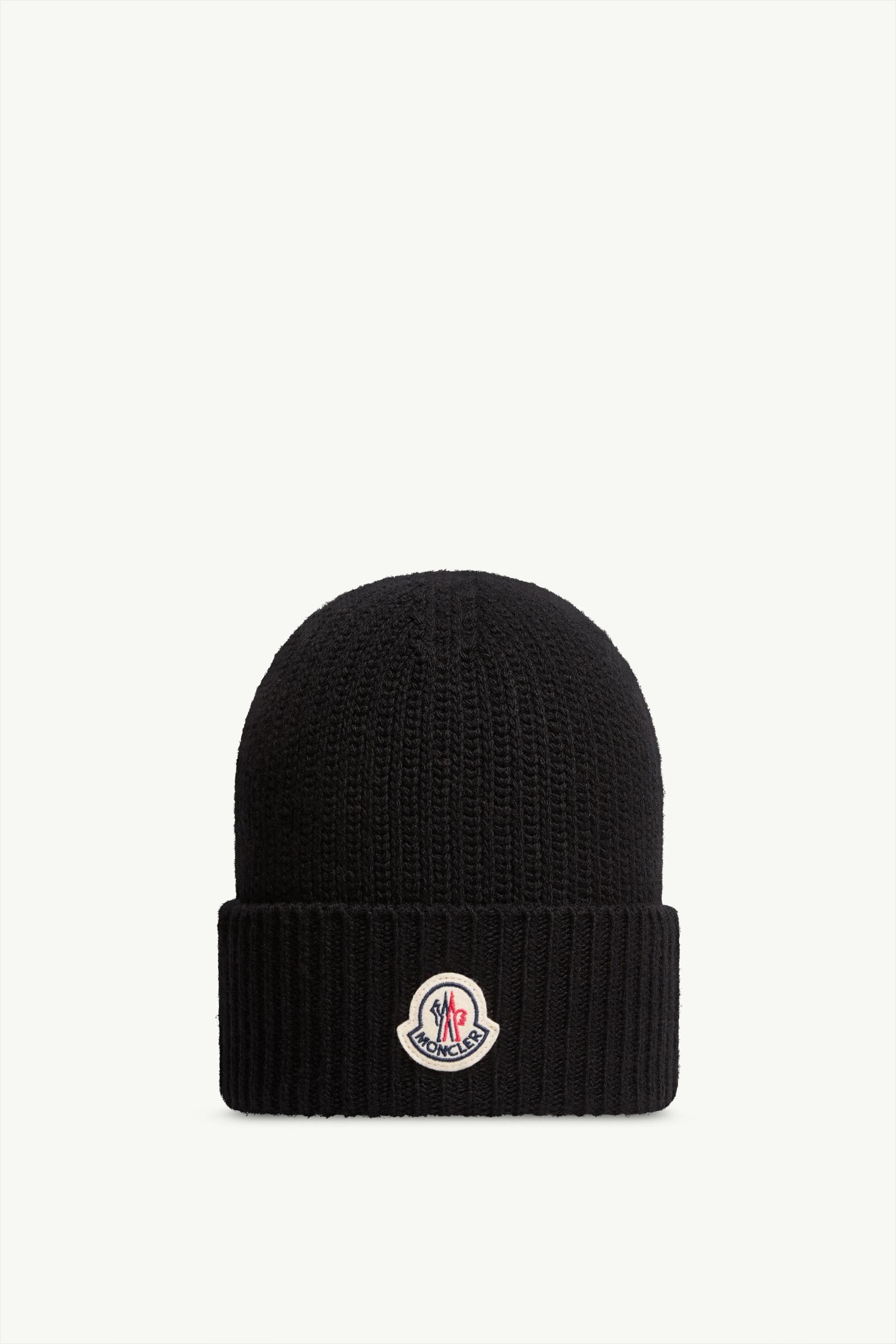 Bonnet en maille de laine mélangée Hommes Noir Moncler, 1 of 0
