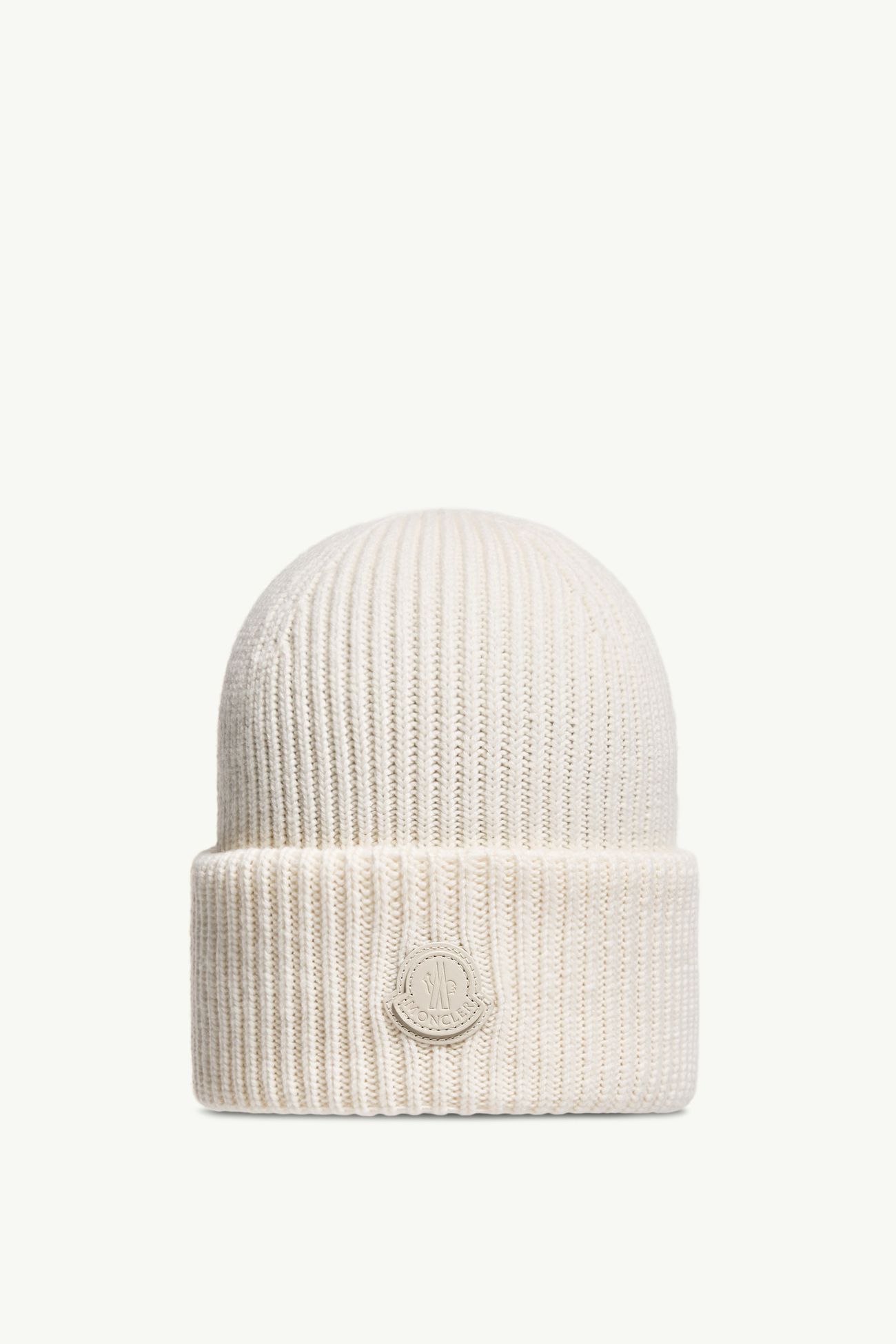 男士皮革标识山羊绒便帽 男士 白色 Moncler 0
