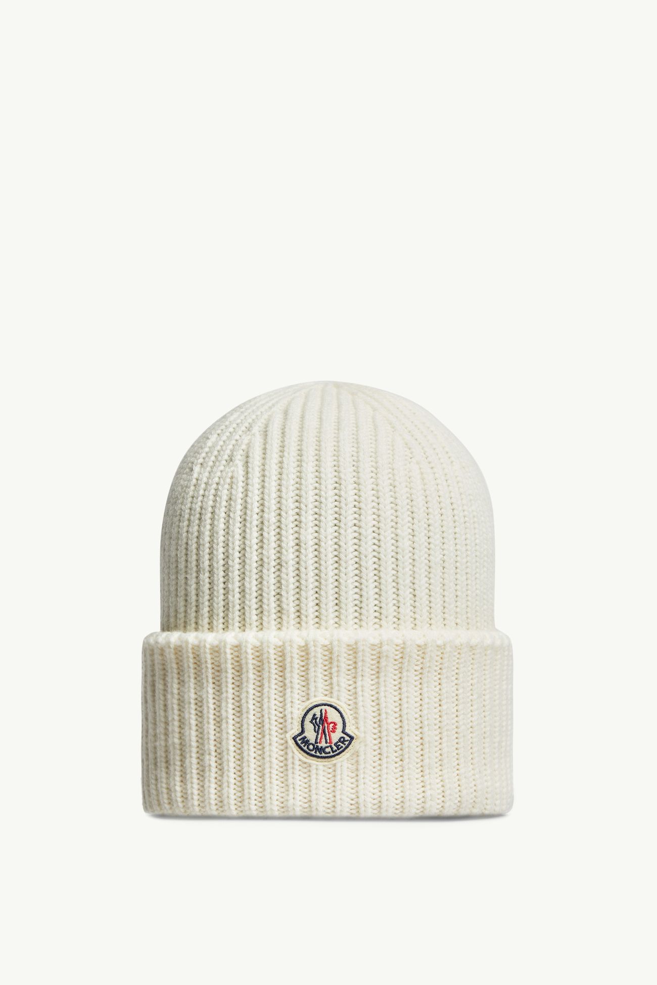 Wool & Cashmere Beanie Men White Moncler 0