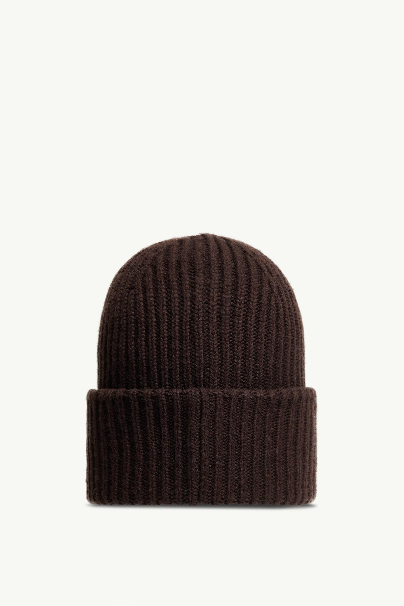 Dark Brown Wool & Cashmere Beanie - Hats & Beanies for Men