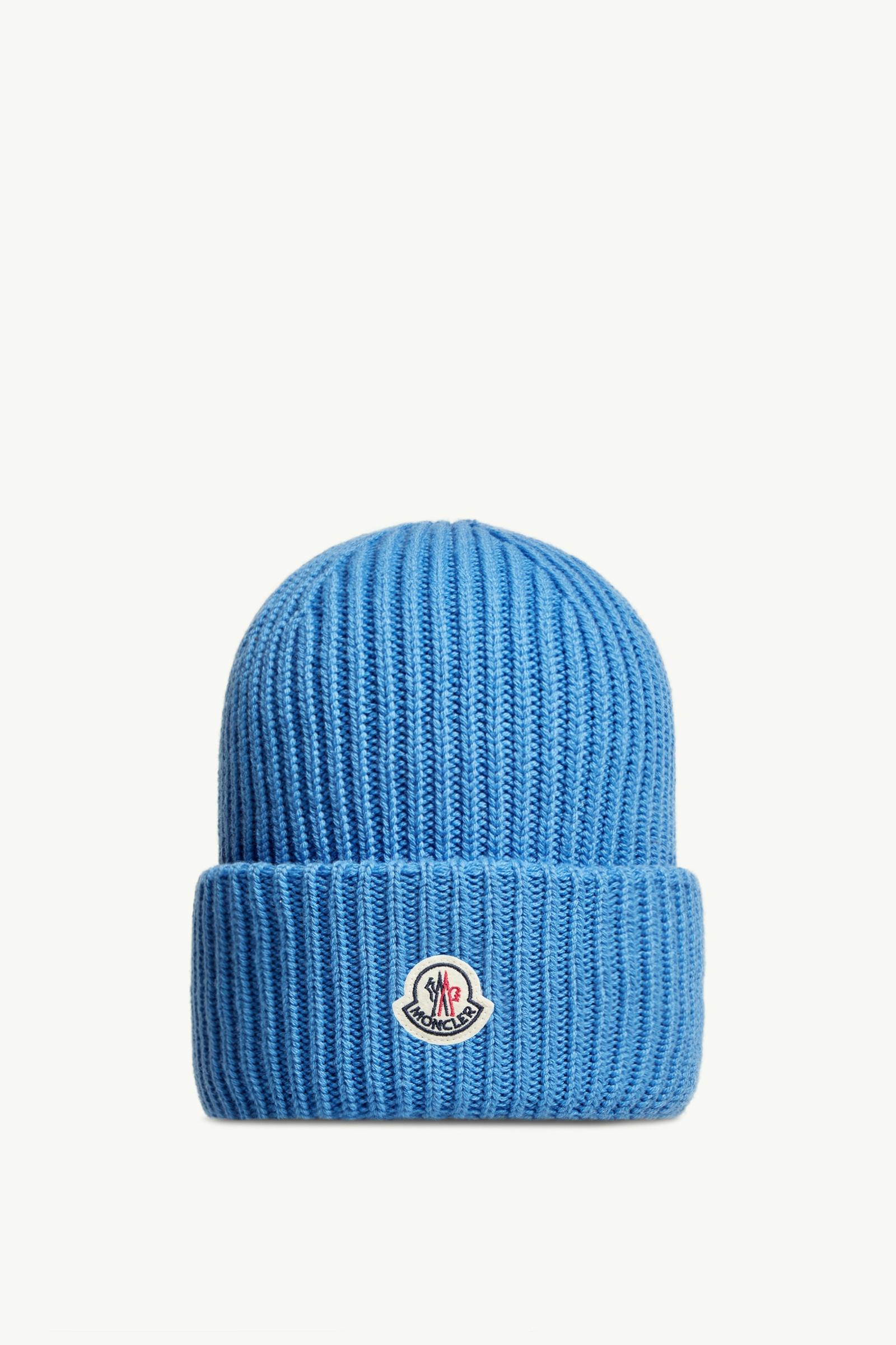 Light Blue Wool & Cashmere Beanie - Hats & Beanies for Men