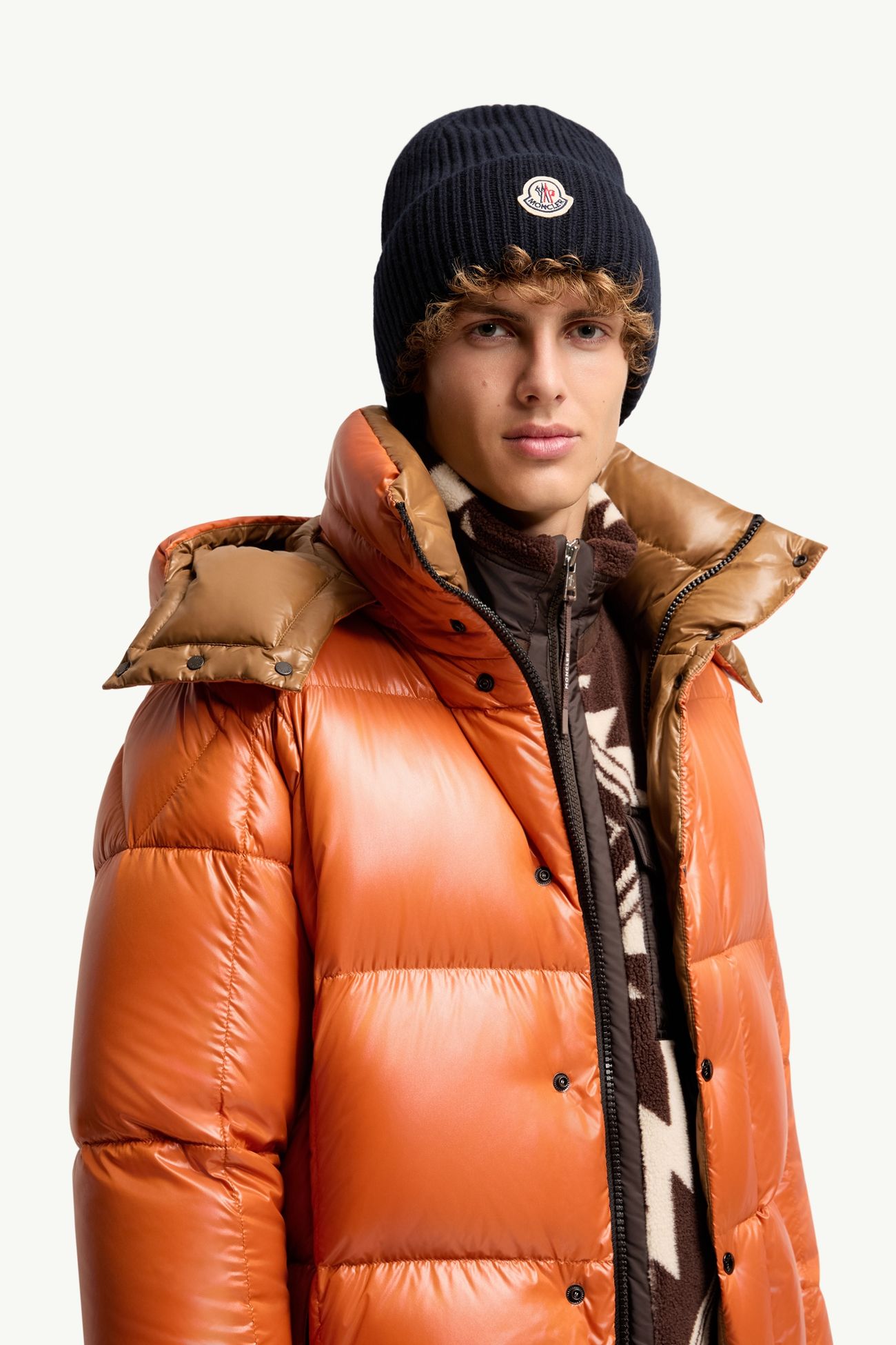 Mütze aus Wolle und Kaschmir Herren Navyblau Moncler 1