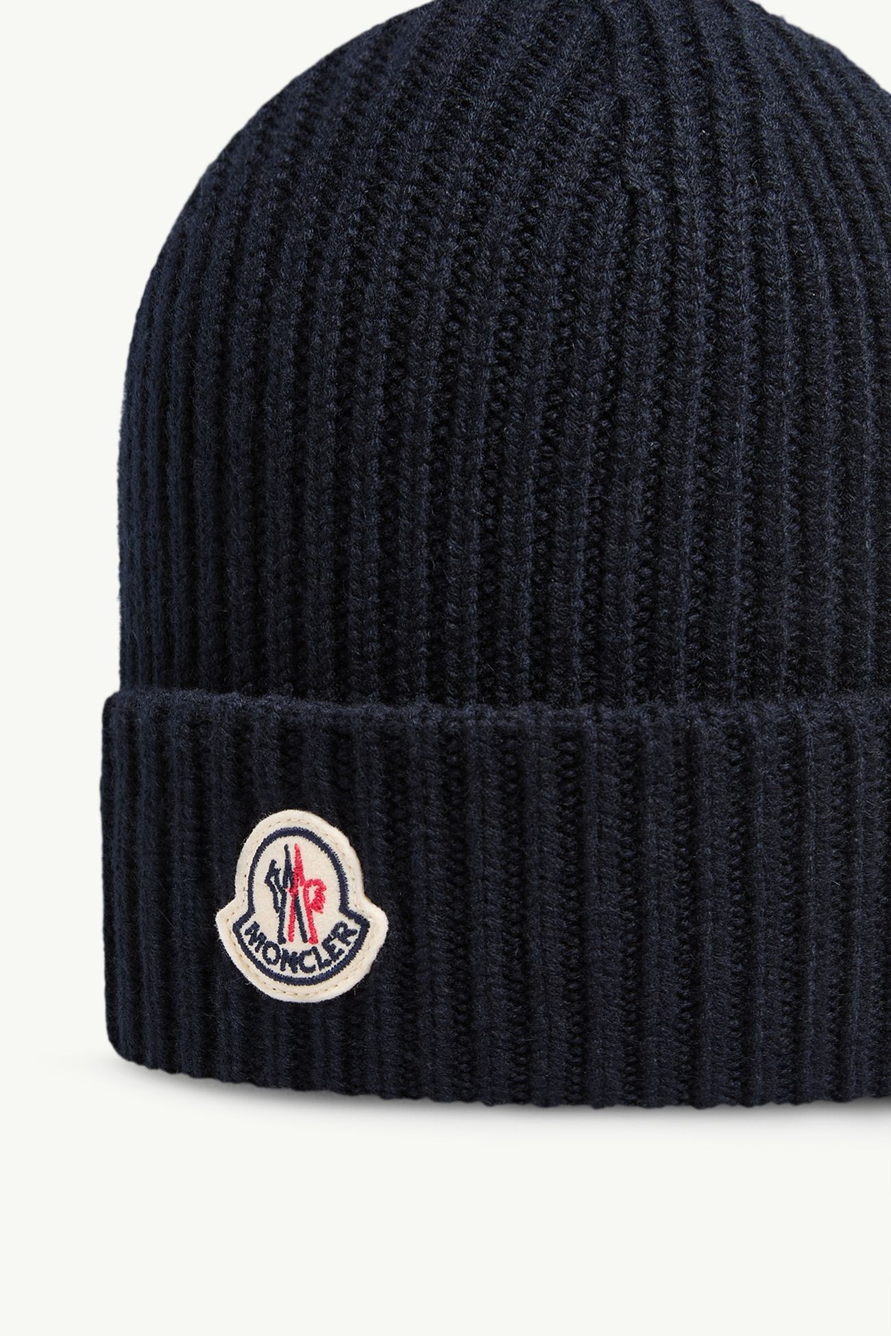 Bonnet en laine et cachemire Hommes Bleu marine Moncler 2
