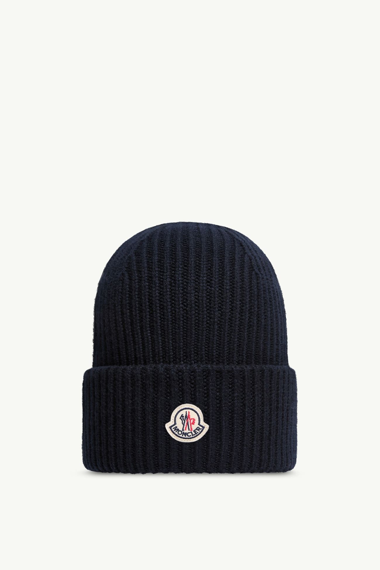 ニットキャップ メンズ ネイビーブルー Moncler 0