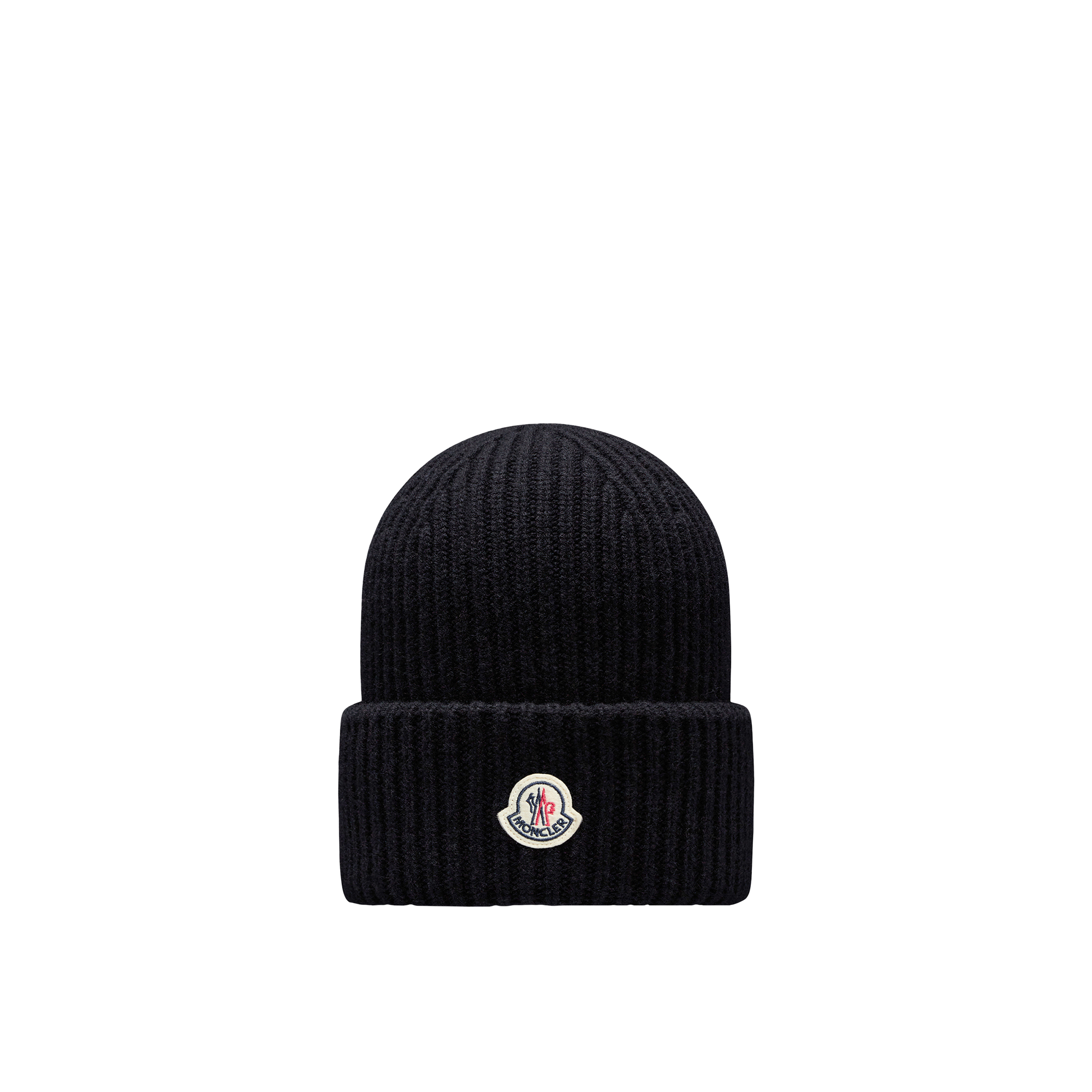 Moncler   Wool & Cashmere Beanie for Men in Black - Image 1