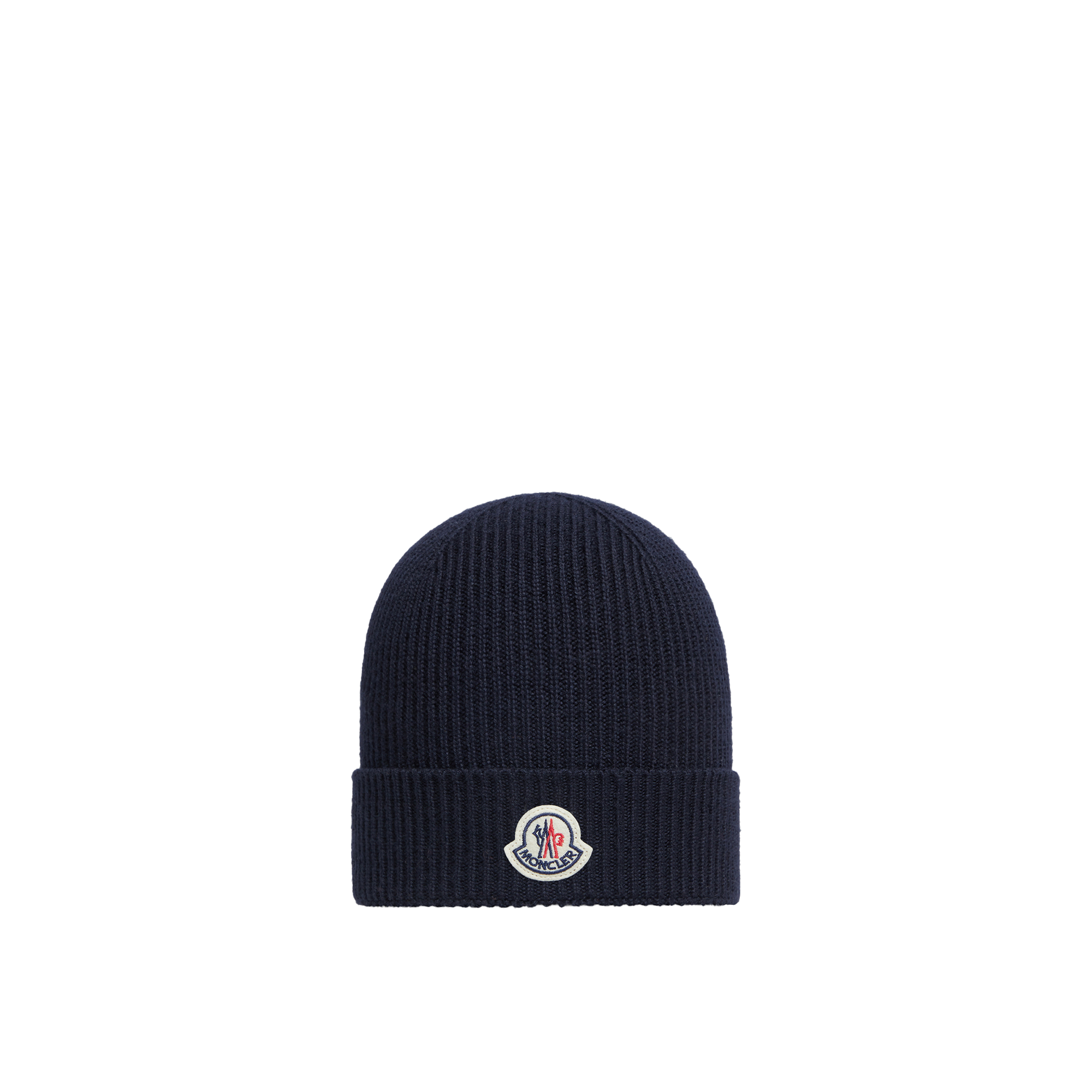 Moncler   Wool Beanie for Men in Blue, Size: One Size