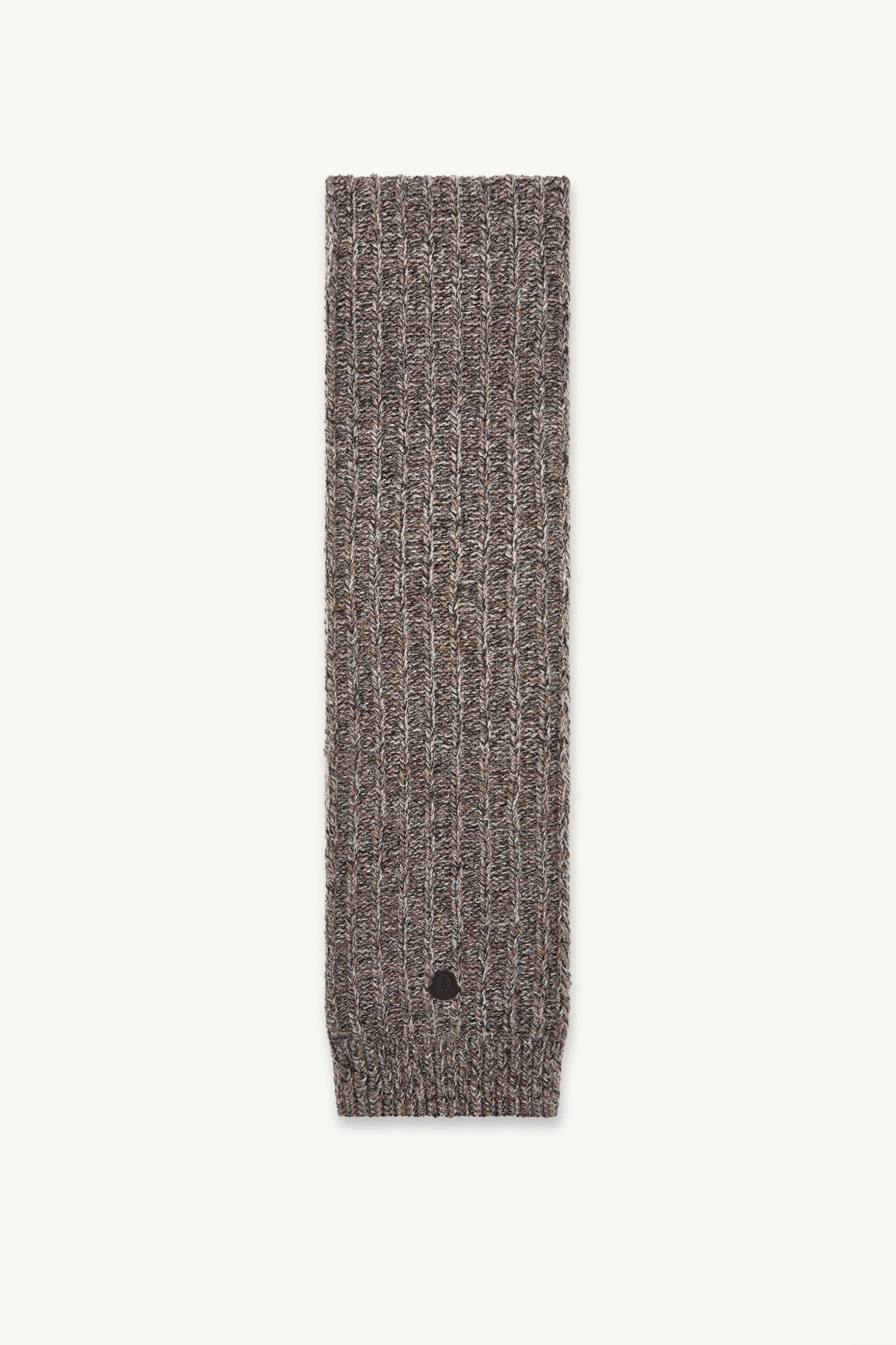 Bufanda de punto bouclé de mezcla de lana Hombre Gris Moncler 0