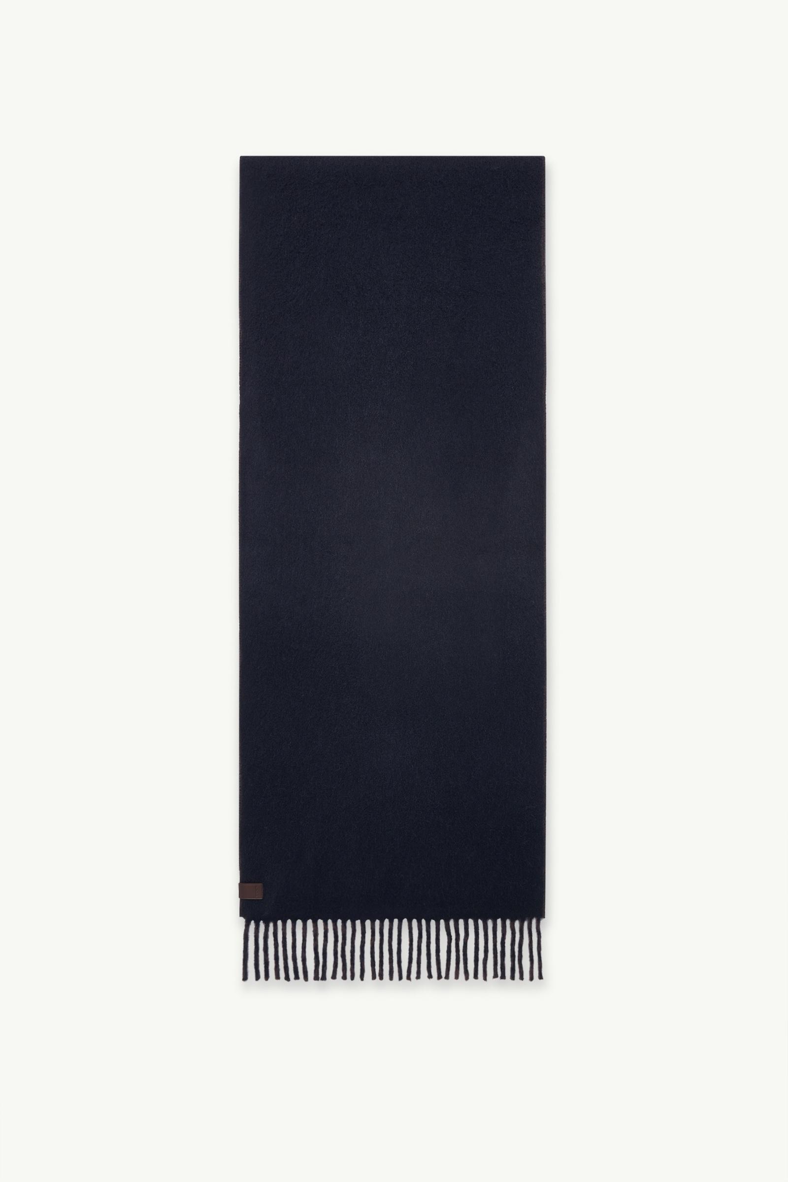 Écharpe en mélange de laine et de cachemire Hommes Bleu marine Moncler
