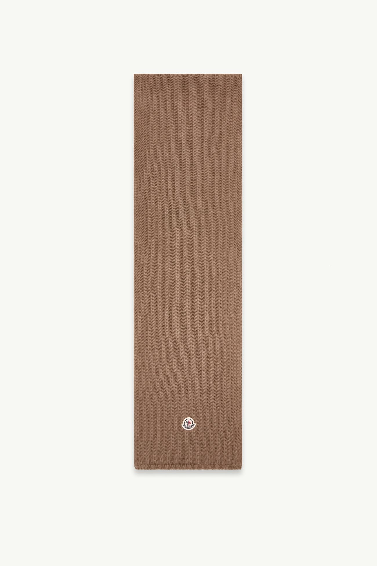 男士羊毛混纺标识围巾 男士 棕色 Moncler 0