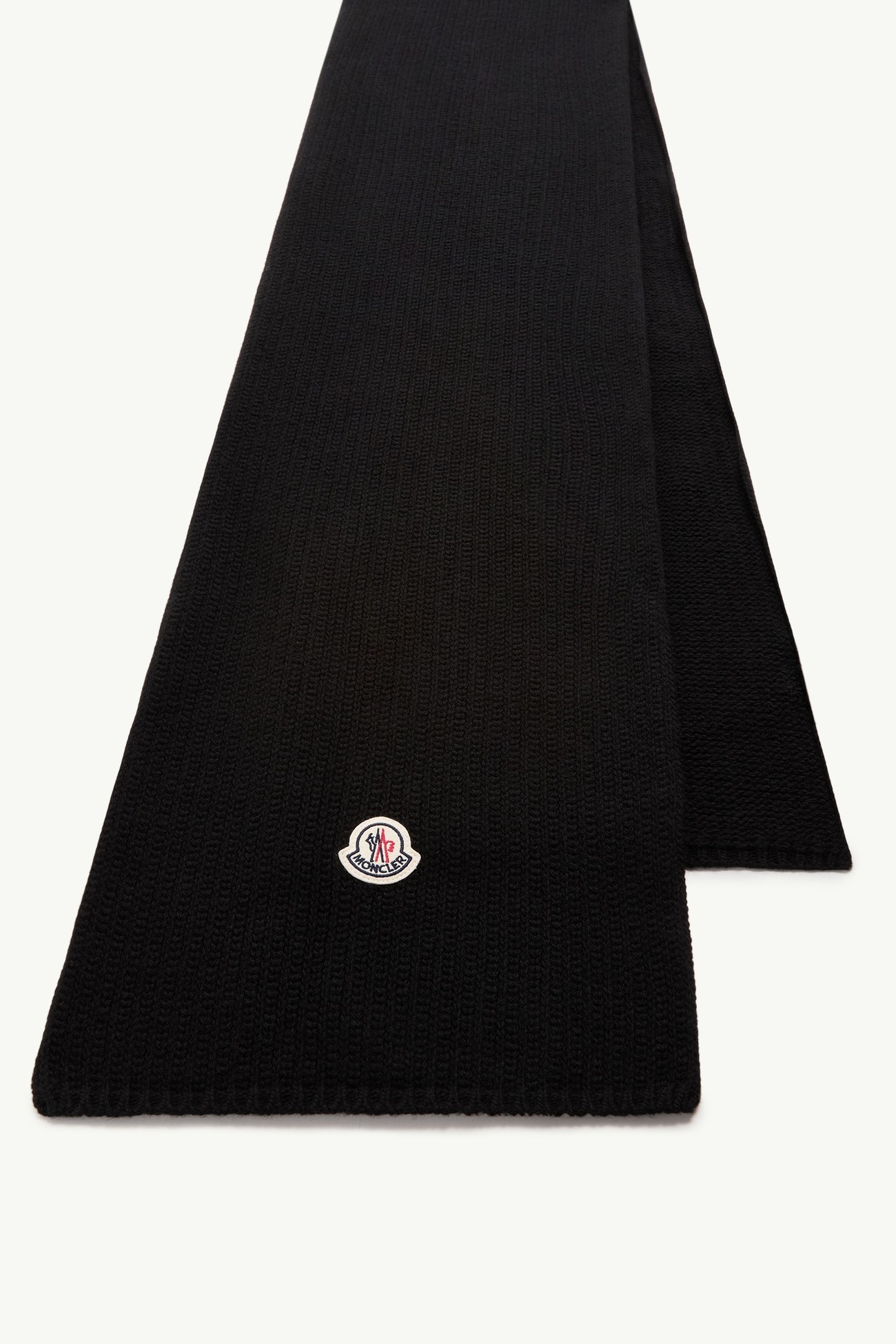 Sciarpa con Logo in misto lana Uomo Nero Moncler 2