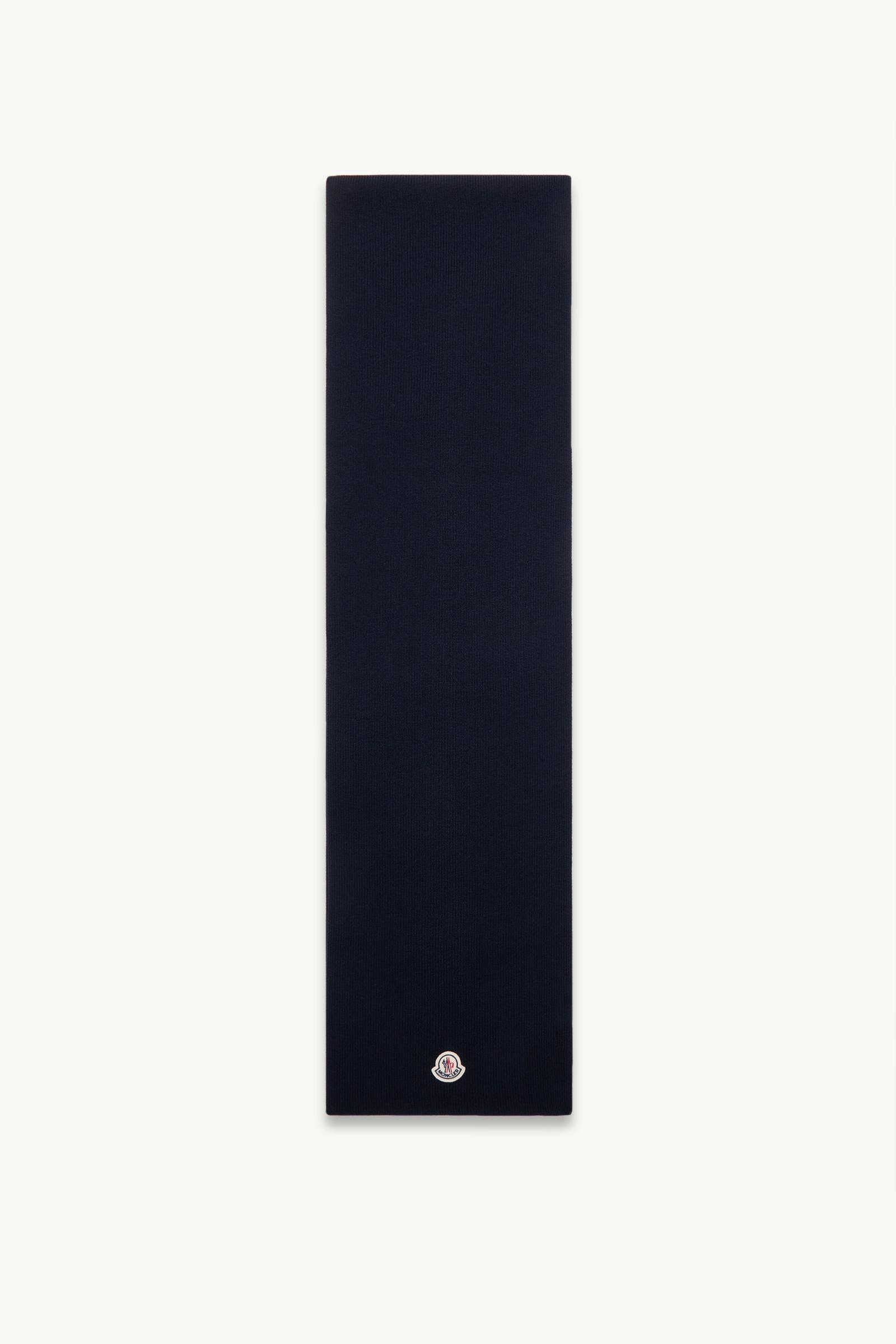 Wool Scarf Men Navy Blue Moncler, 1 of 0