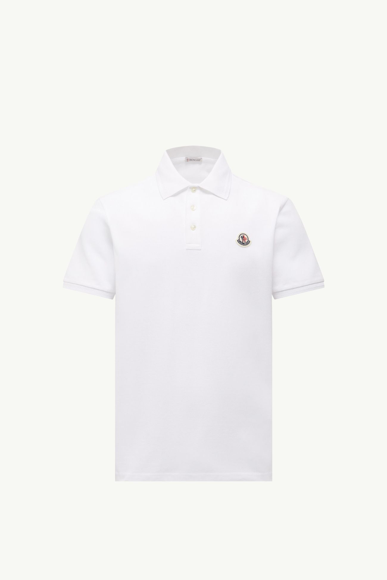 標誌貼片珠地棉Polo恤 男士 白色 Moncler 2