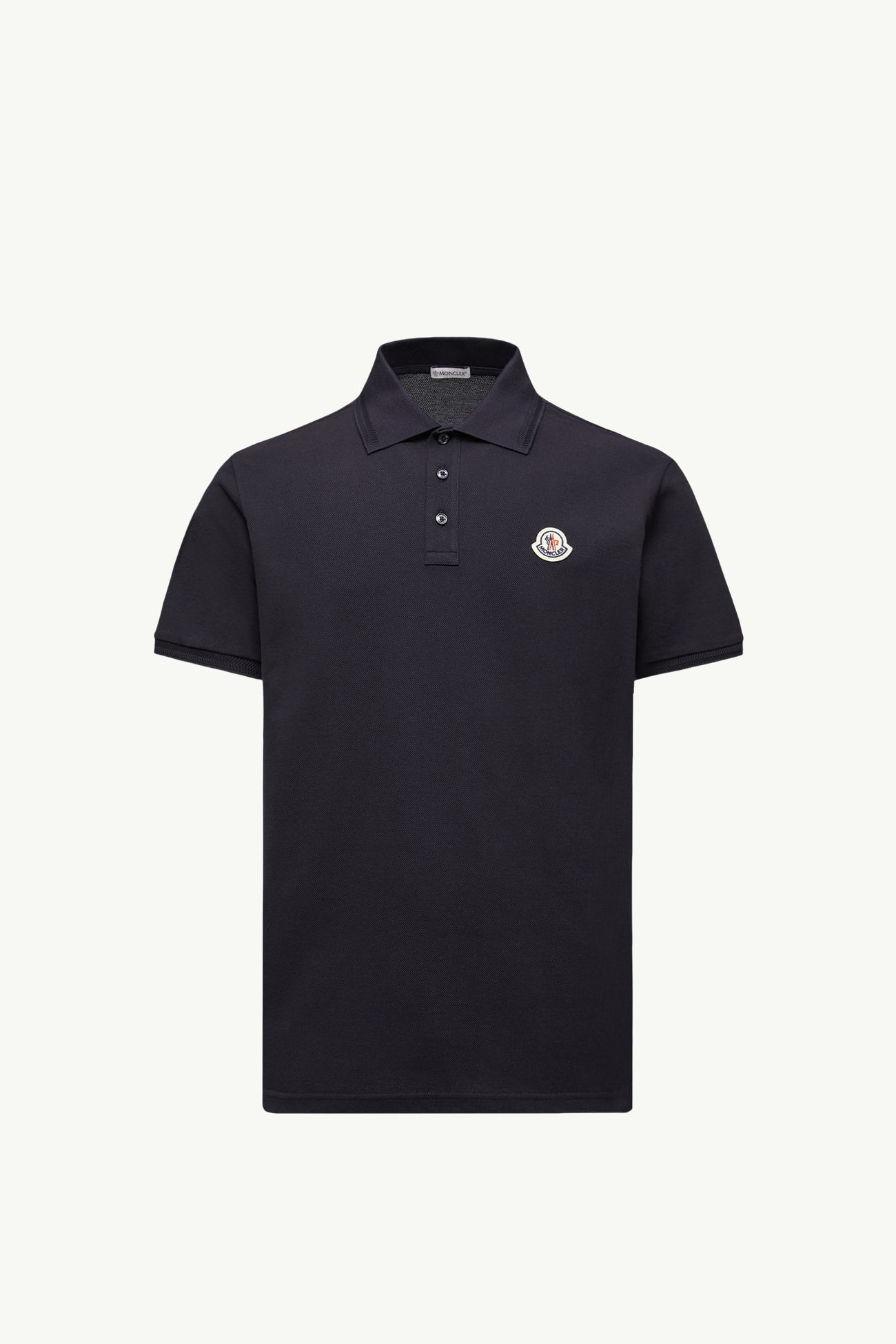 標誌貼片珠地棉Polo恤 男士 夜藍色 Moncler 2