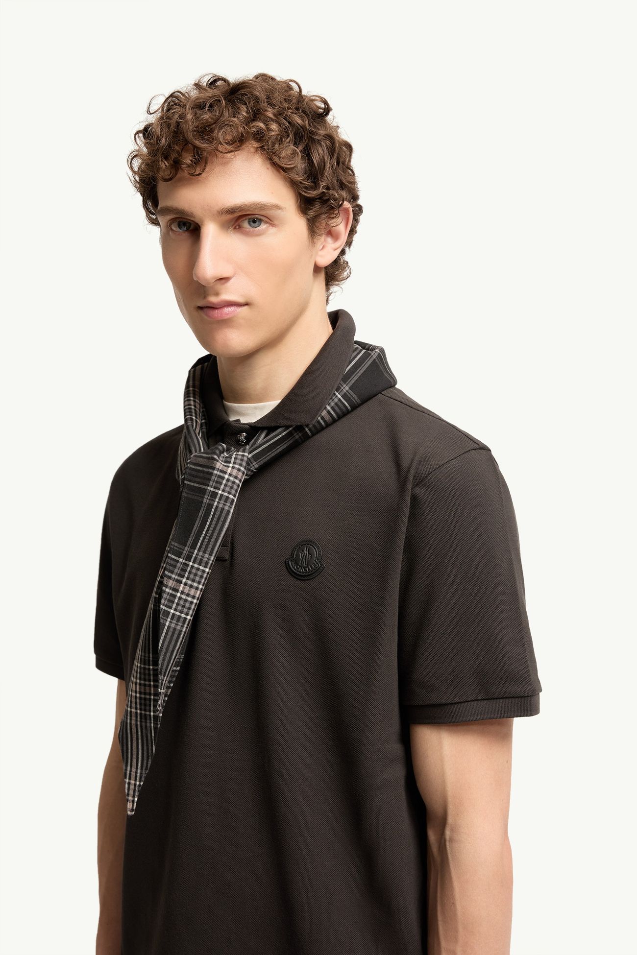 男士标识贴片棉质珠地Polo衫 男士 橄榄绿 Moncler 1