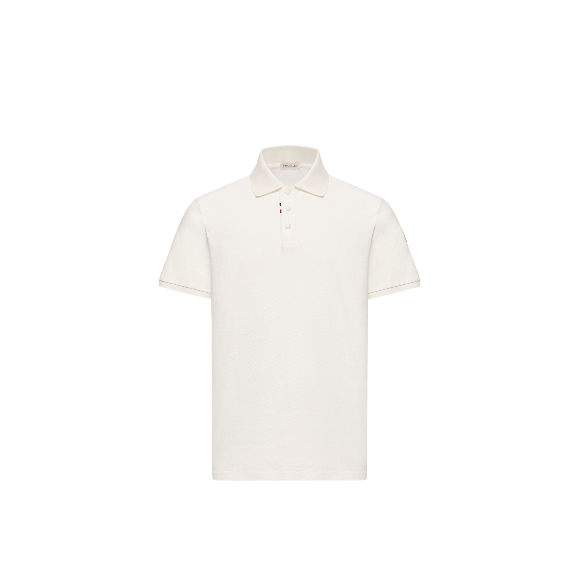 Moncler , Polo Shirts, Male, Beige, S, Ss Polo - Image 7