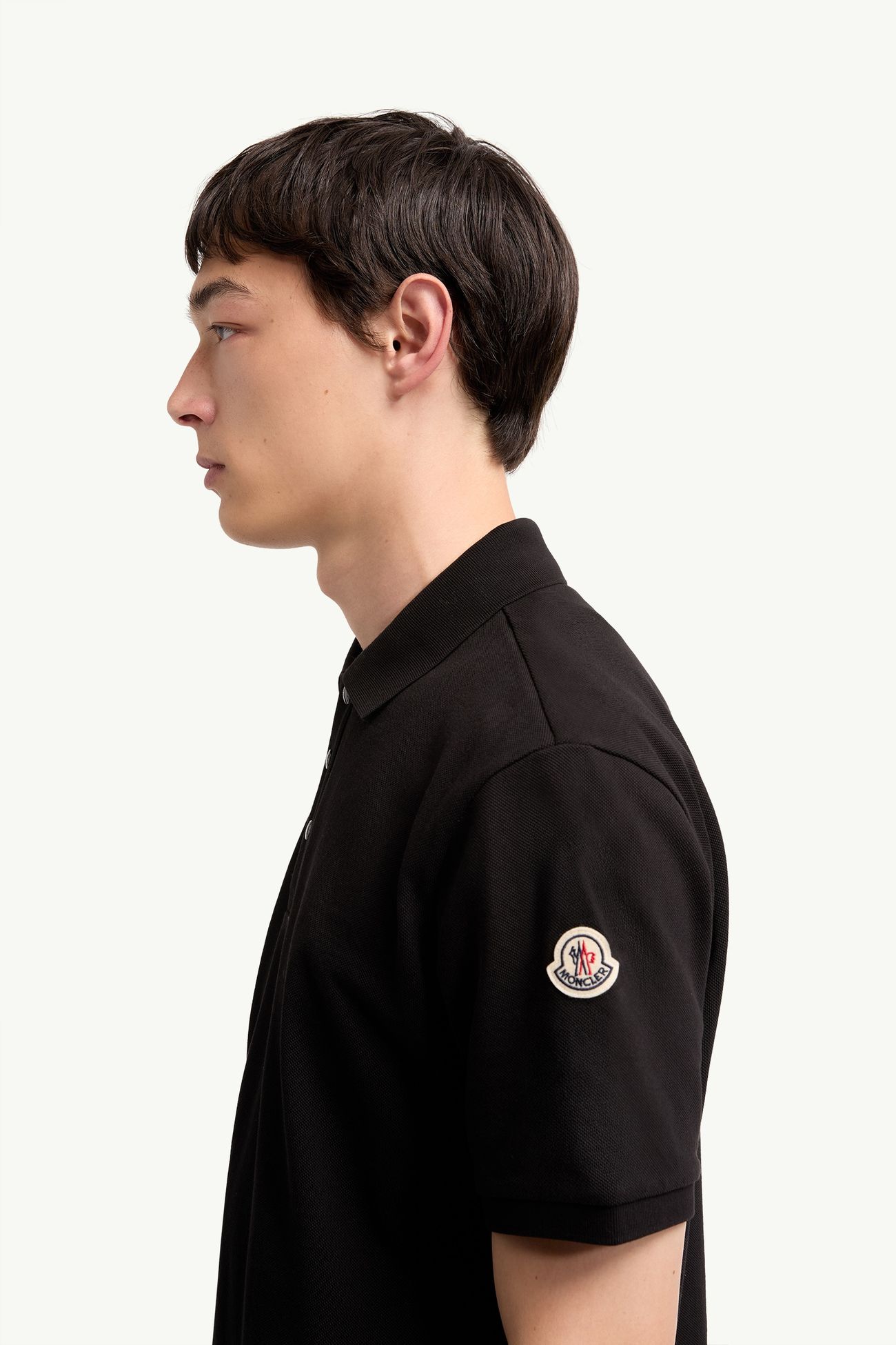 男士标识棉质Polo衫 男士 黑色 Moncler 1