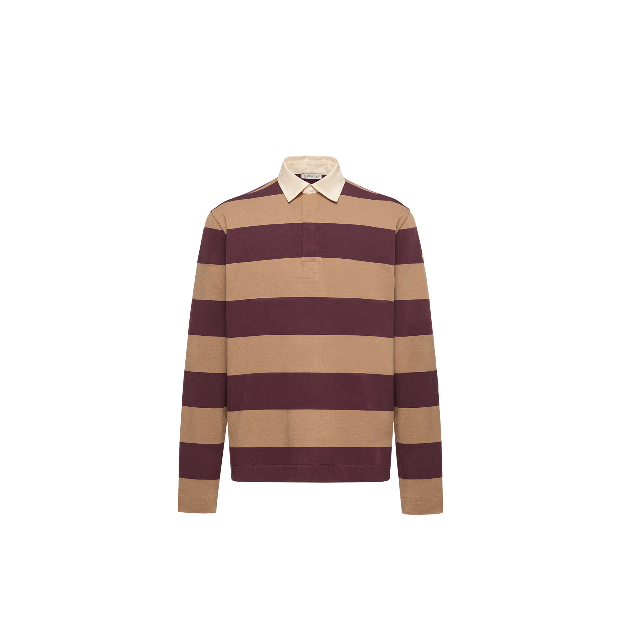 Moncler Herren Sand Poloshirt Aus Baumwolle, Gr. M - Bild 2